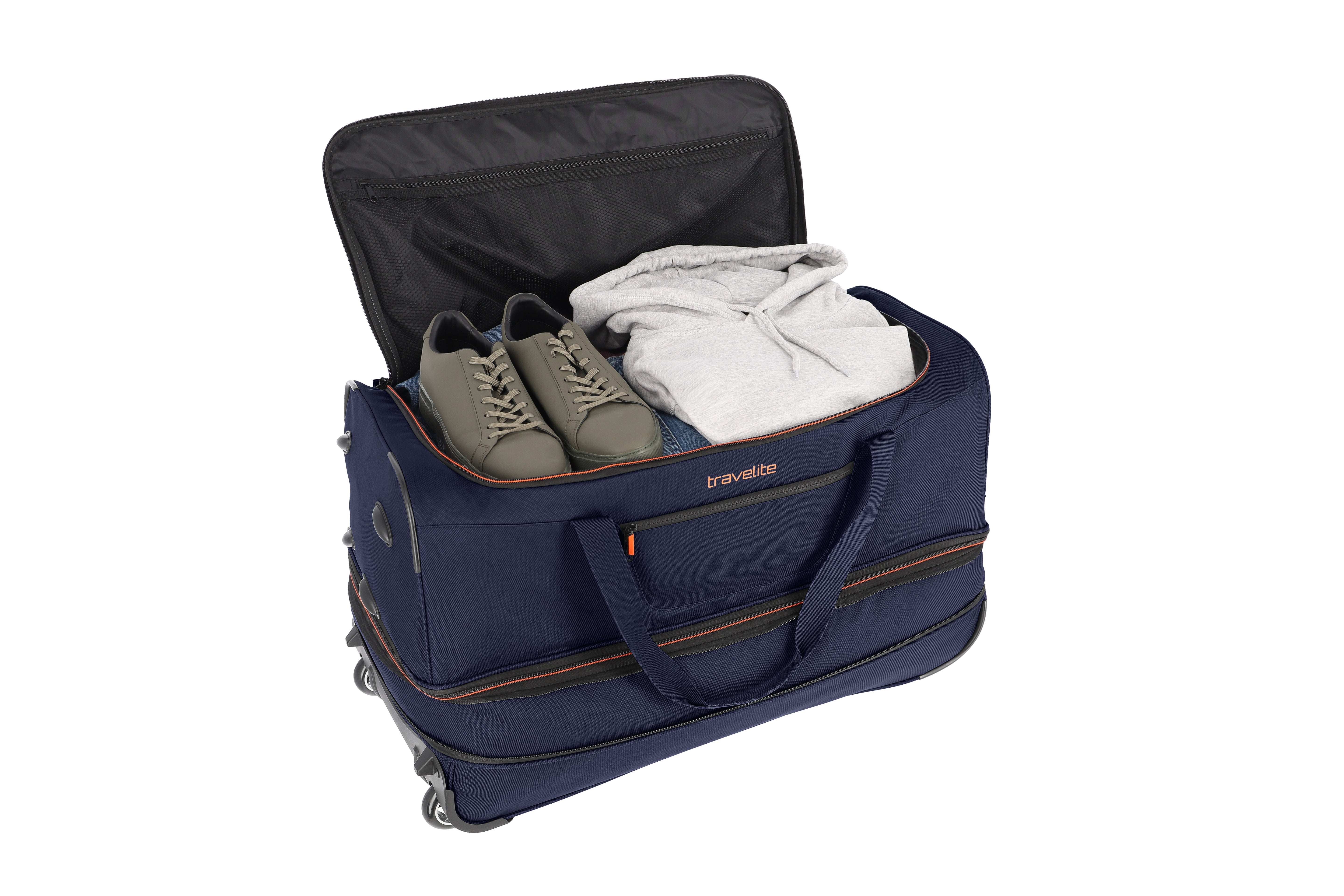 Basics Wheeled Duffle L Exp. navy