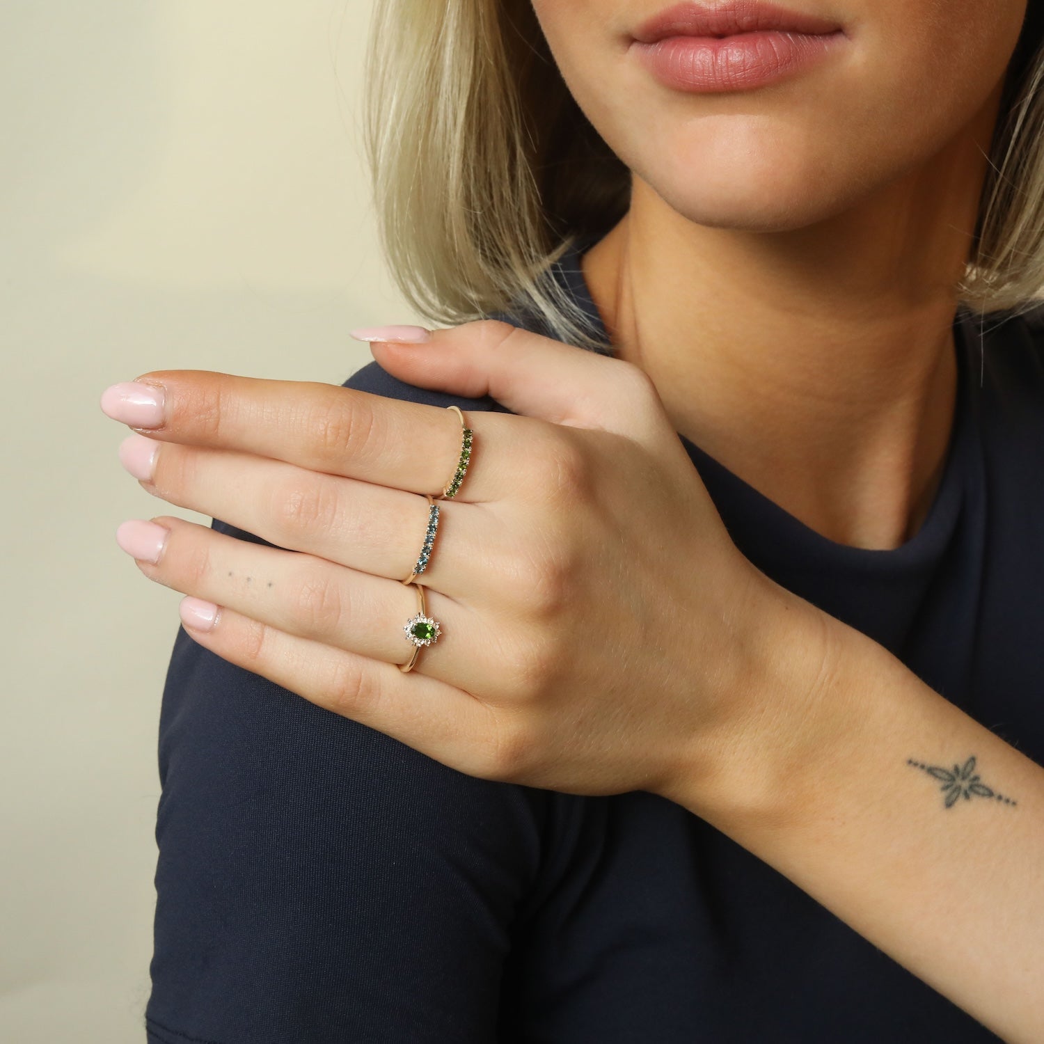 Tara London Blue Topaz ring | 9K