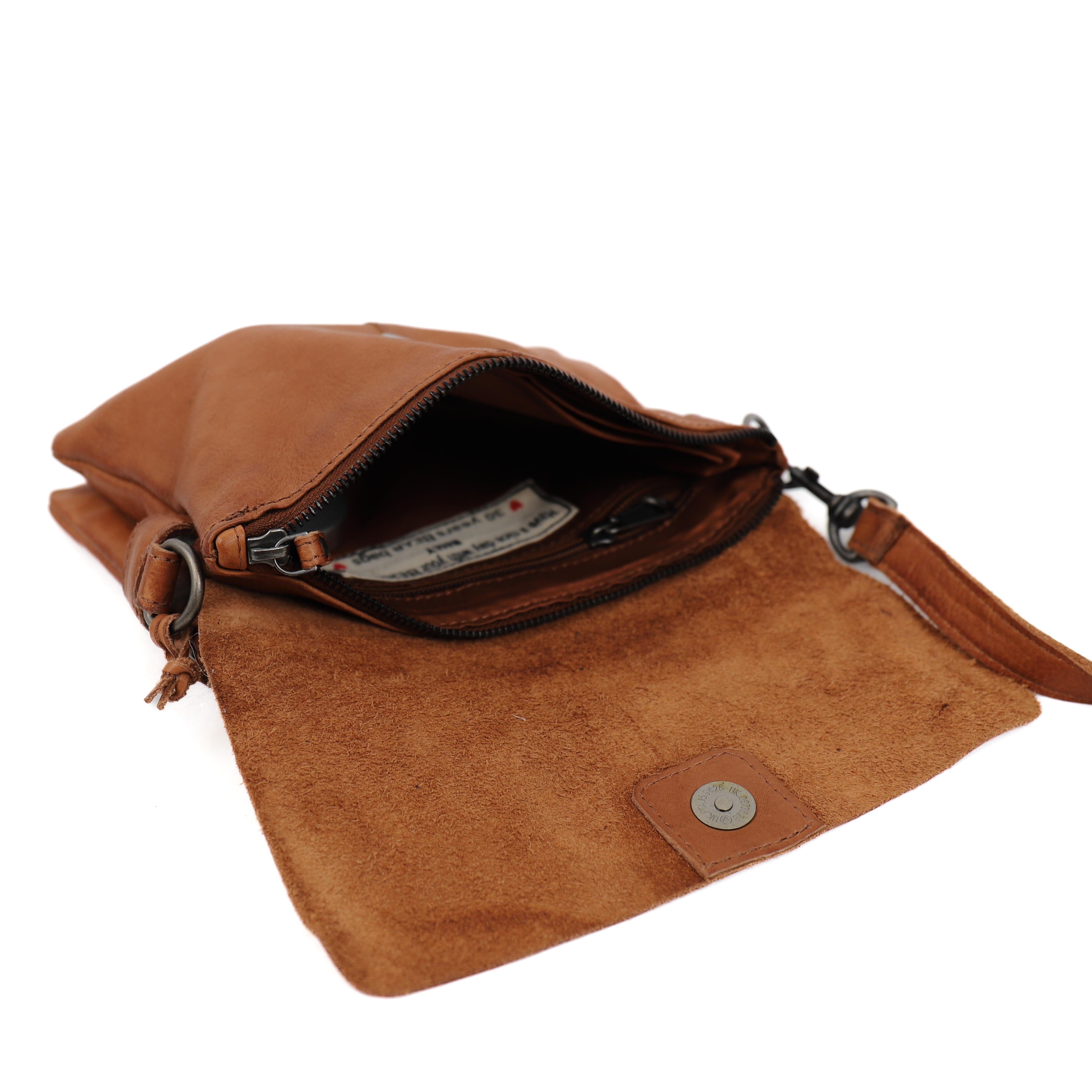 Schoudertasje 'Billy' cognac