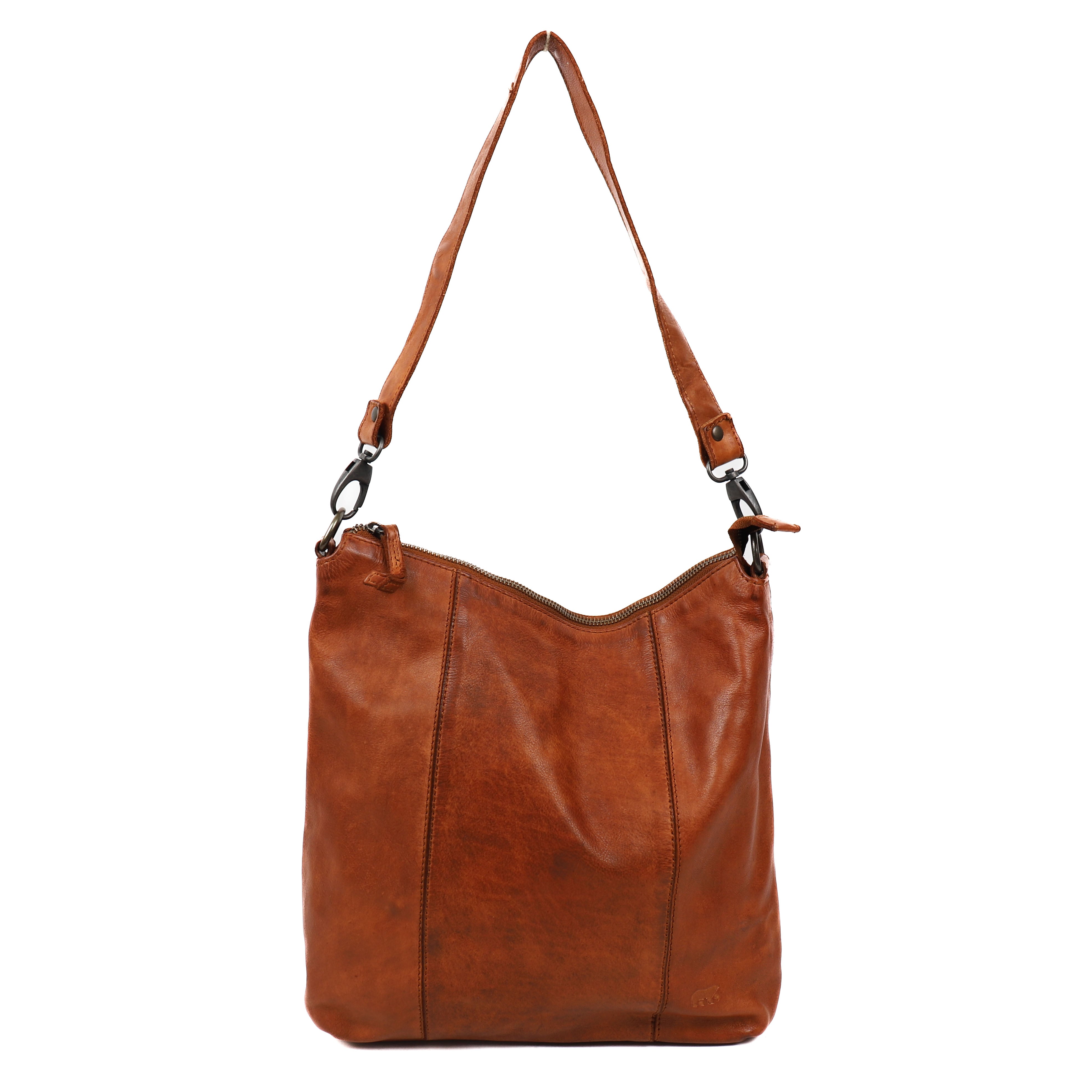 Hand/shoulder bag 'Ava' cognac