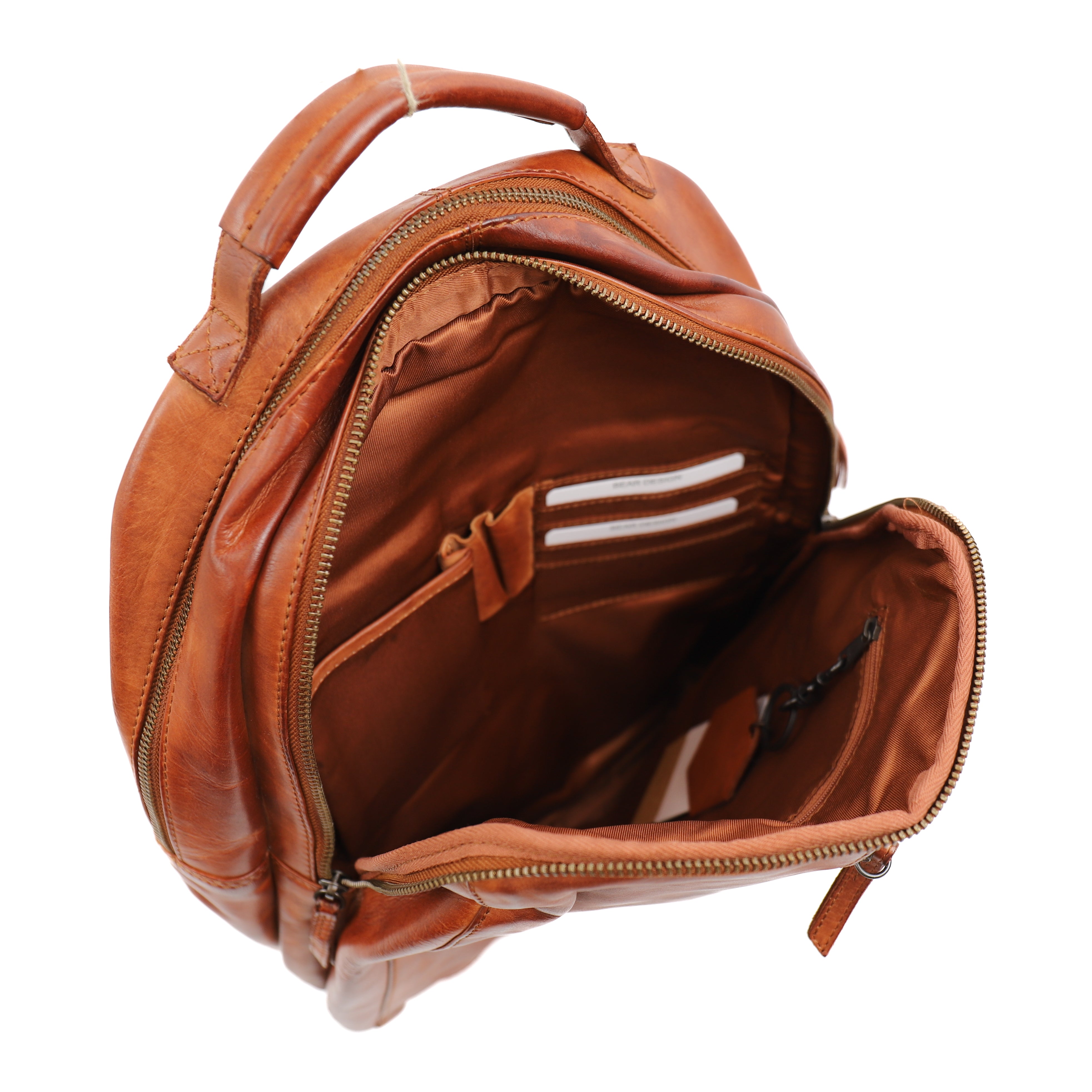 Laptop rugzak 'Mace' cognac
