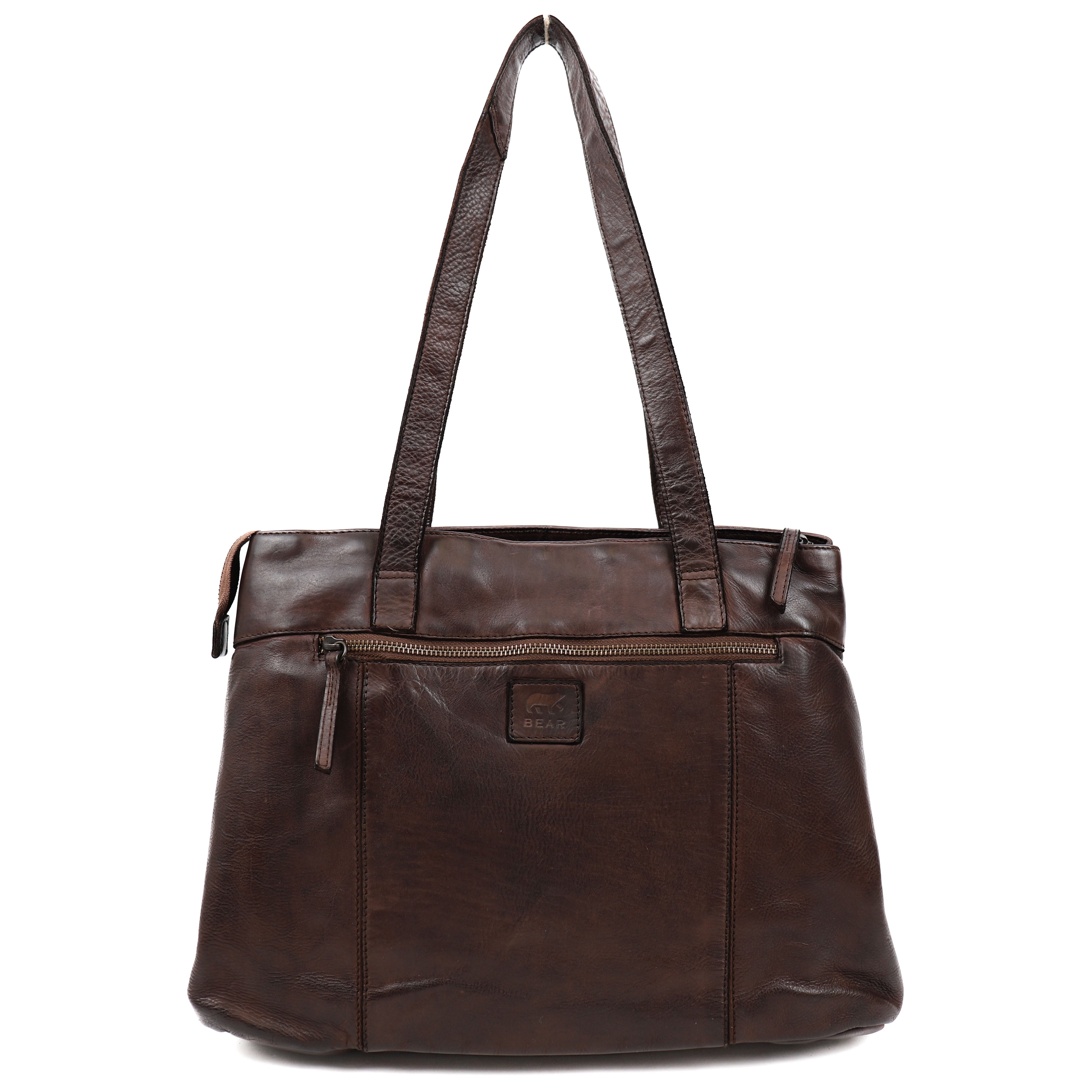 Hand/shoulder bag 'Bente' dark brown