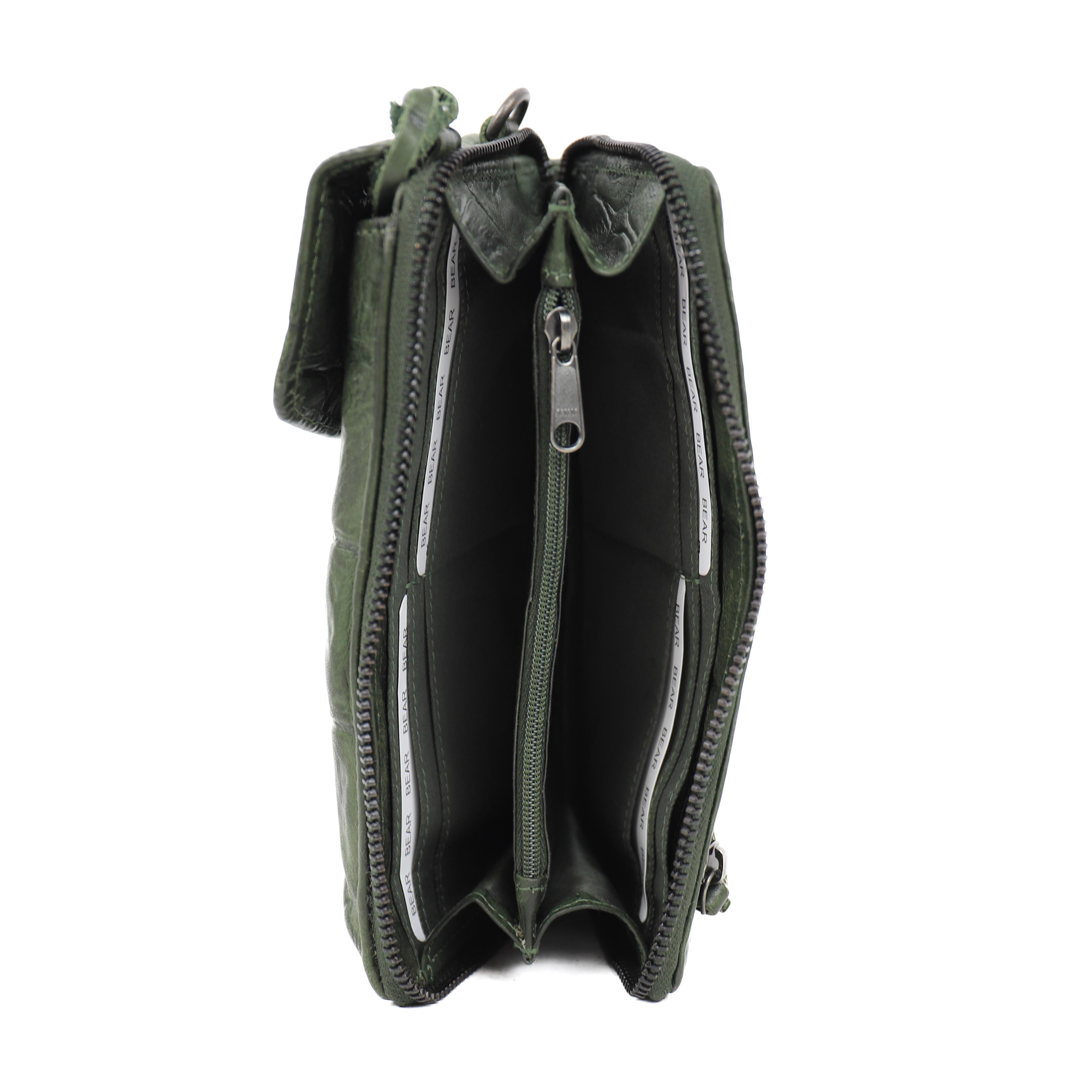 Phone bag 'Zoey' green/croco