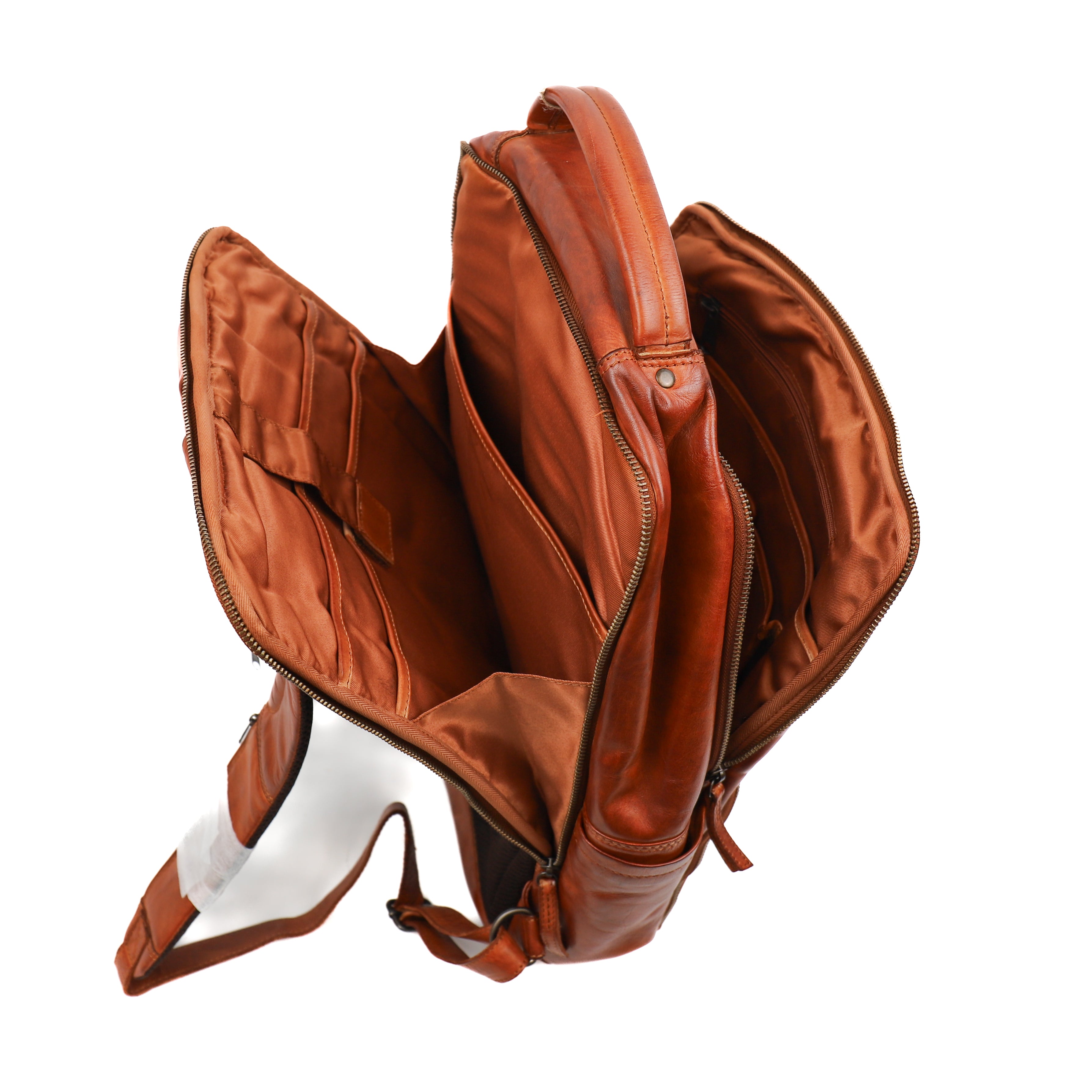 Laptop rugzak 'Jayden' XL cognac