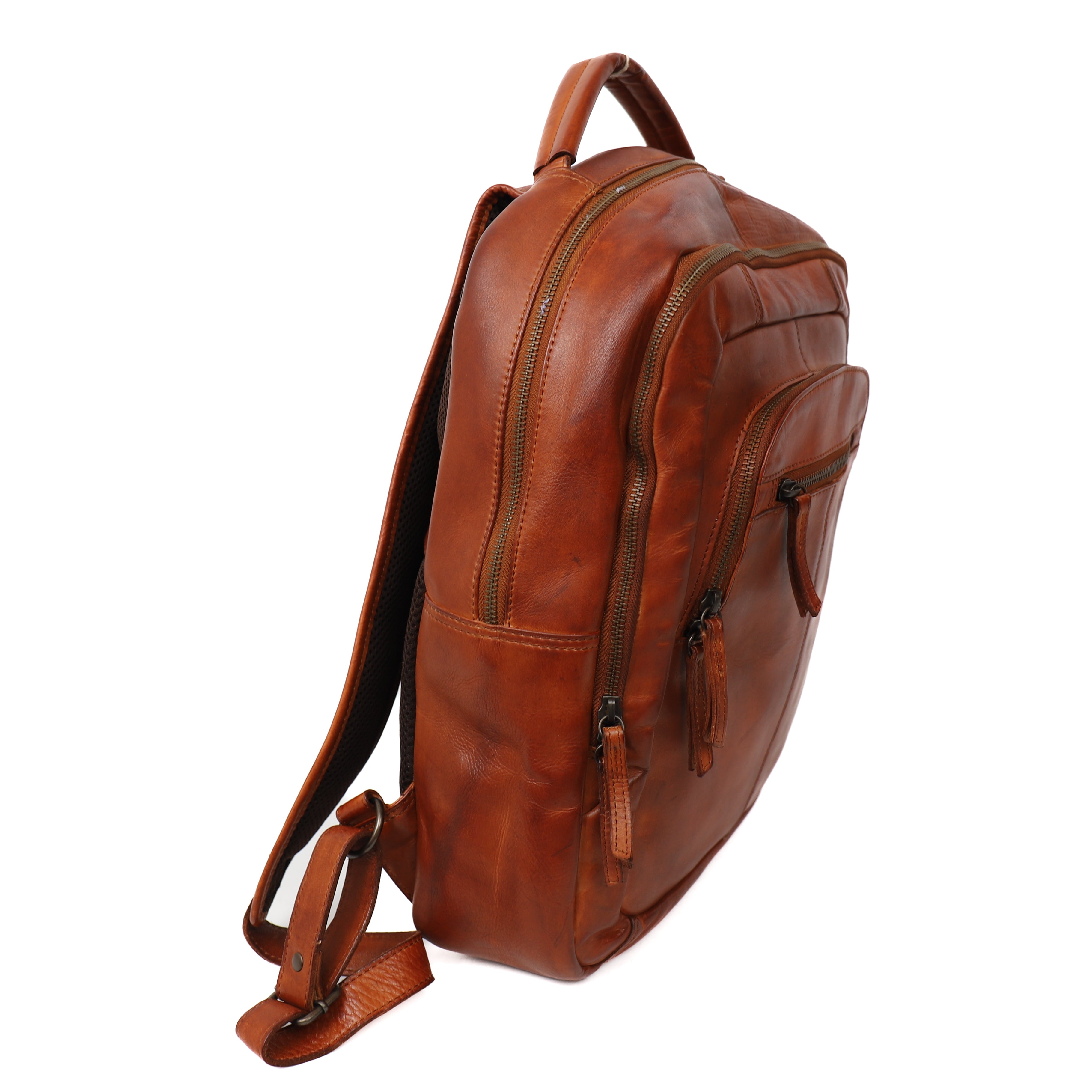 Laptop rugzak 'Mace' cognac