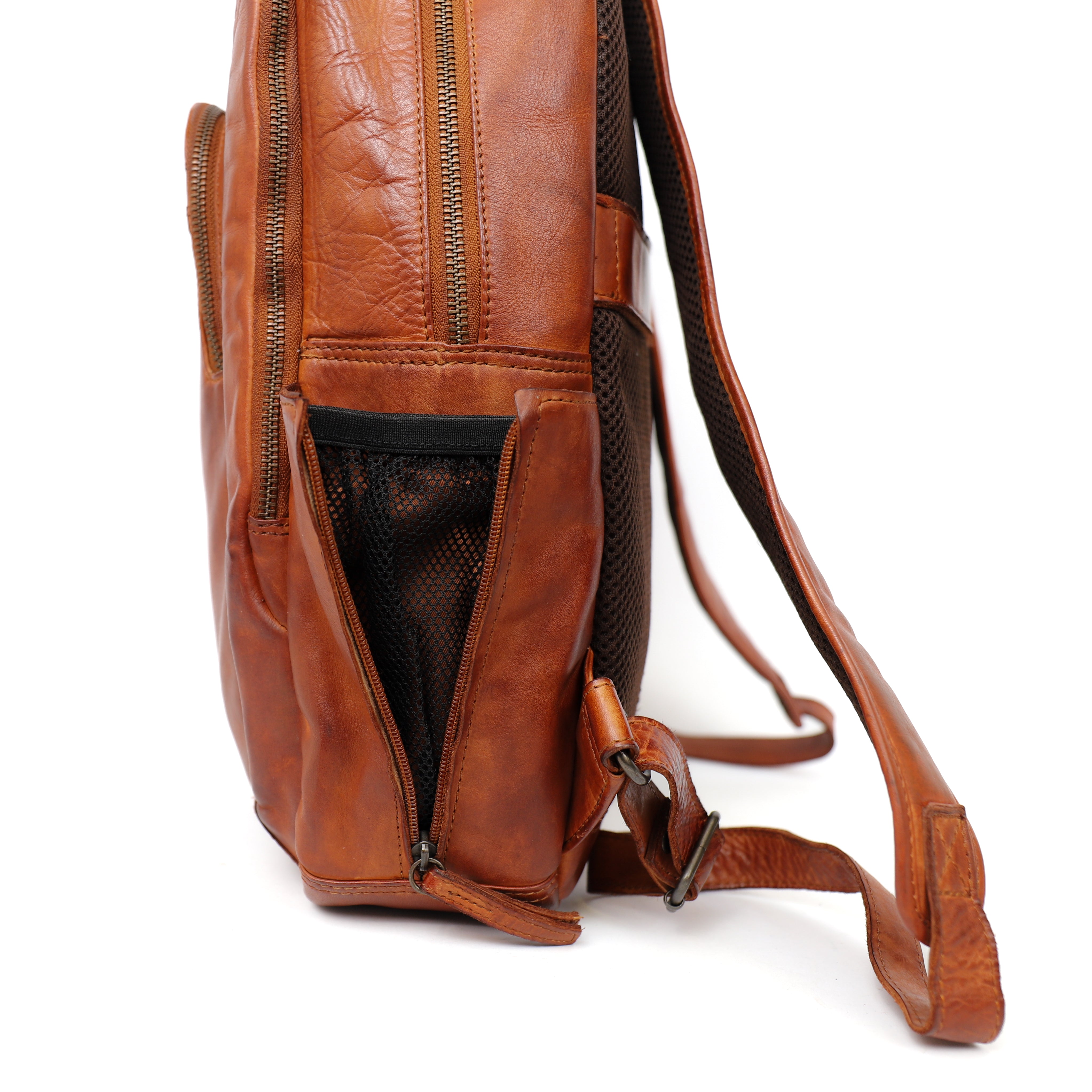 Laptop rugzak 'Mace' cognac
