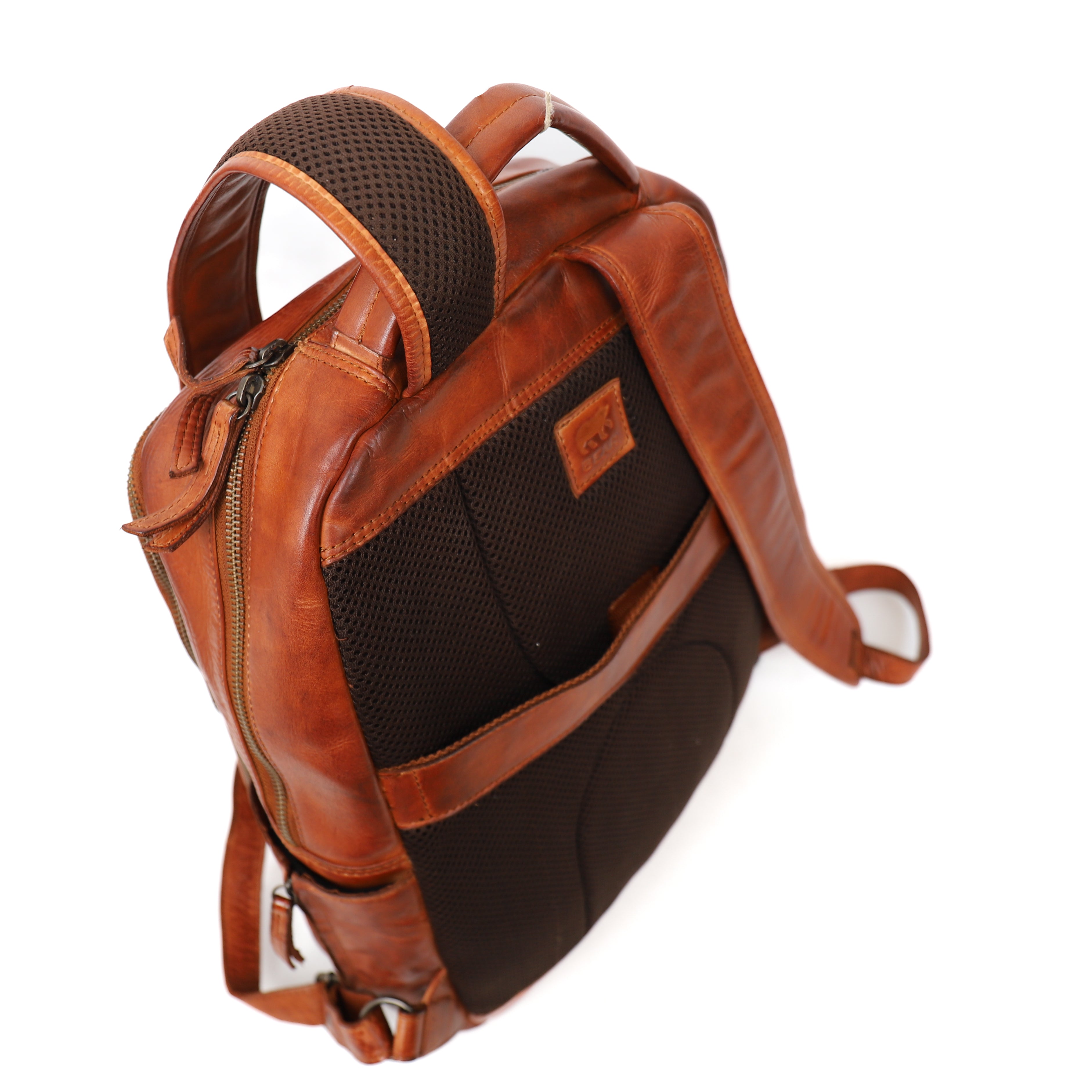 Laptop rugzak 'Mace' cognac