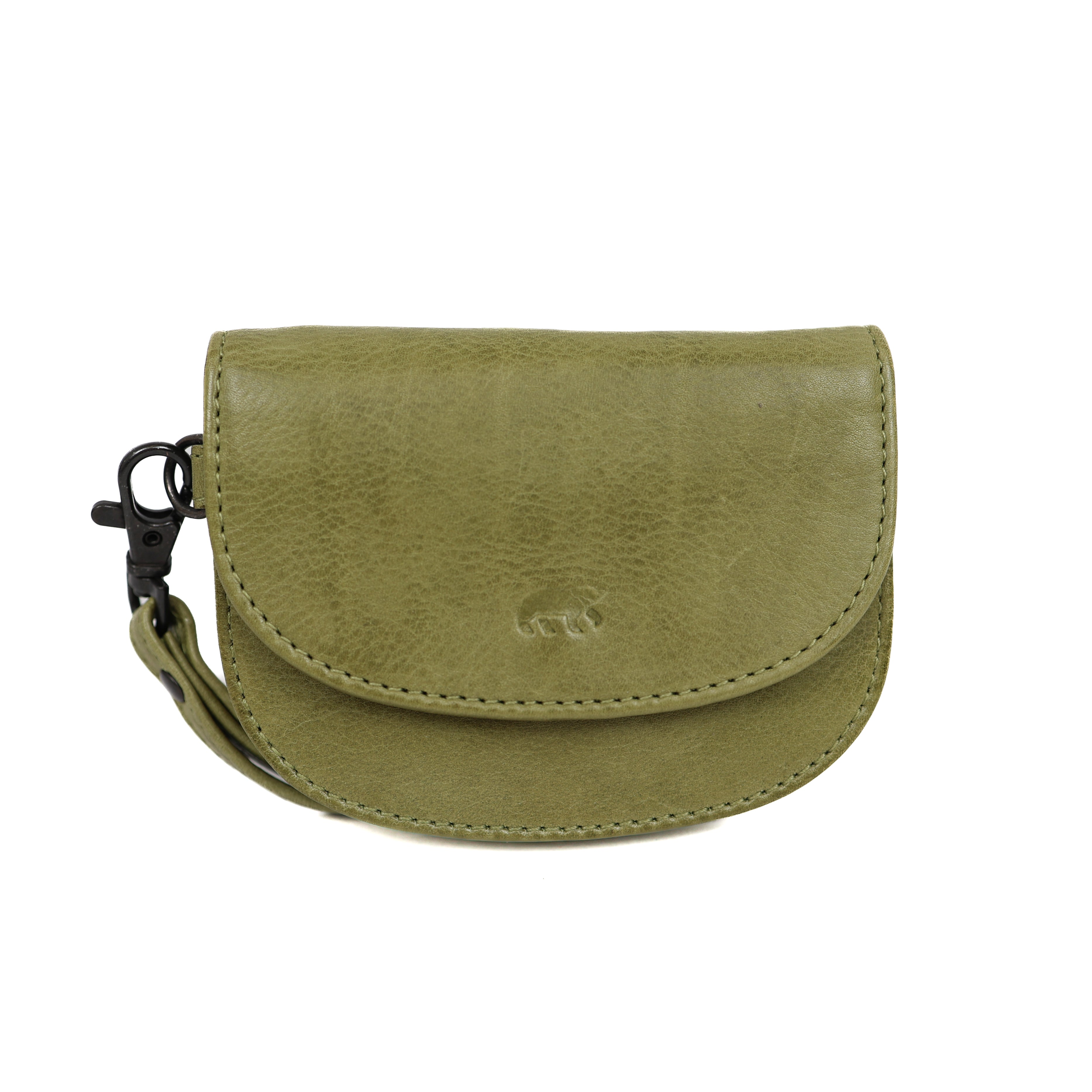 Wallet with wrist strap 'Eva' moss