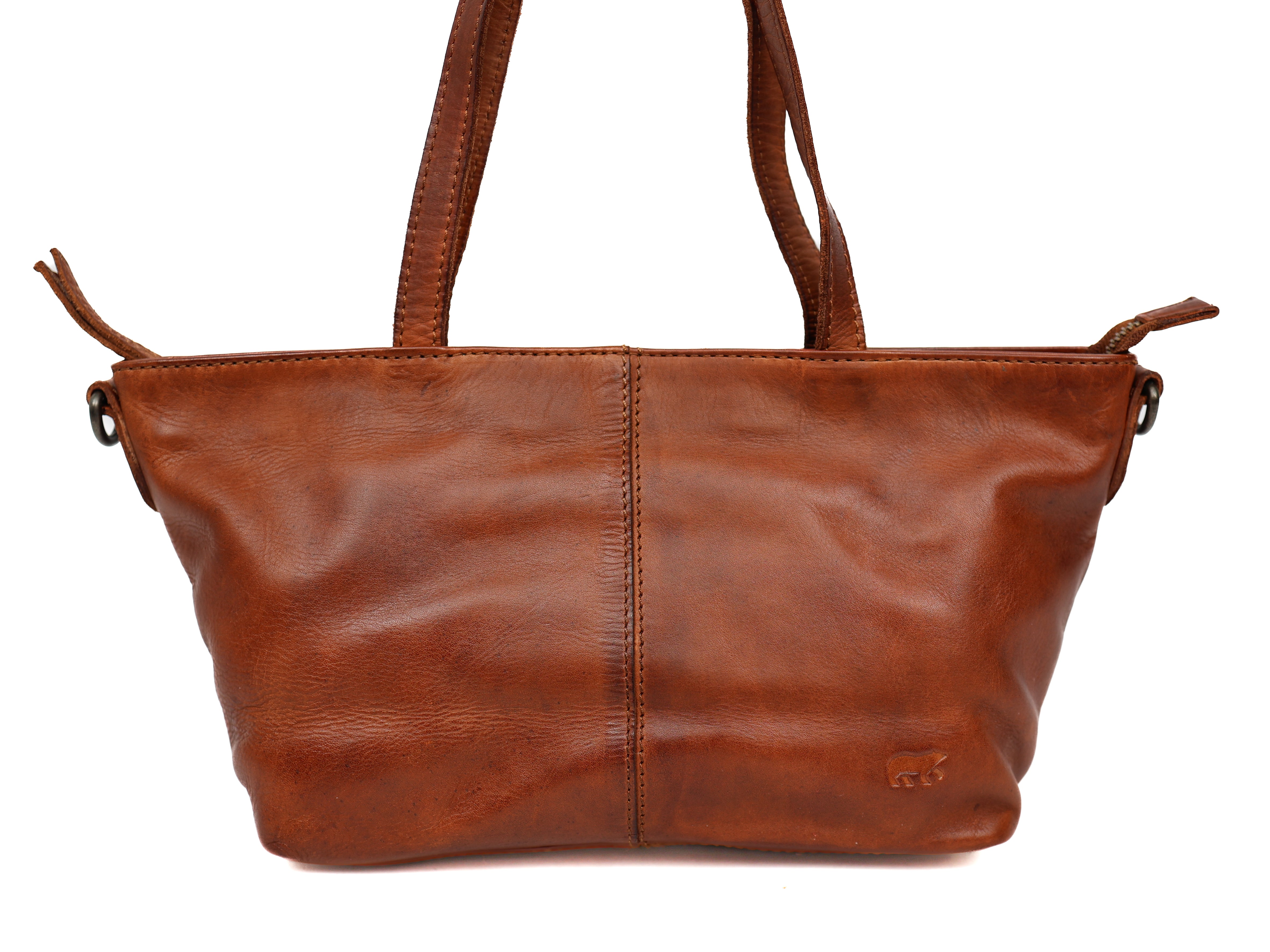 Klein hand-/schoudertasje 'Lola' cognac