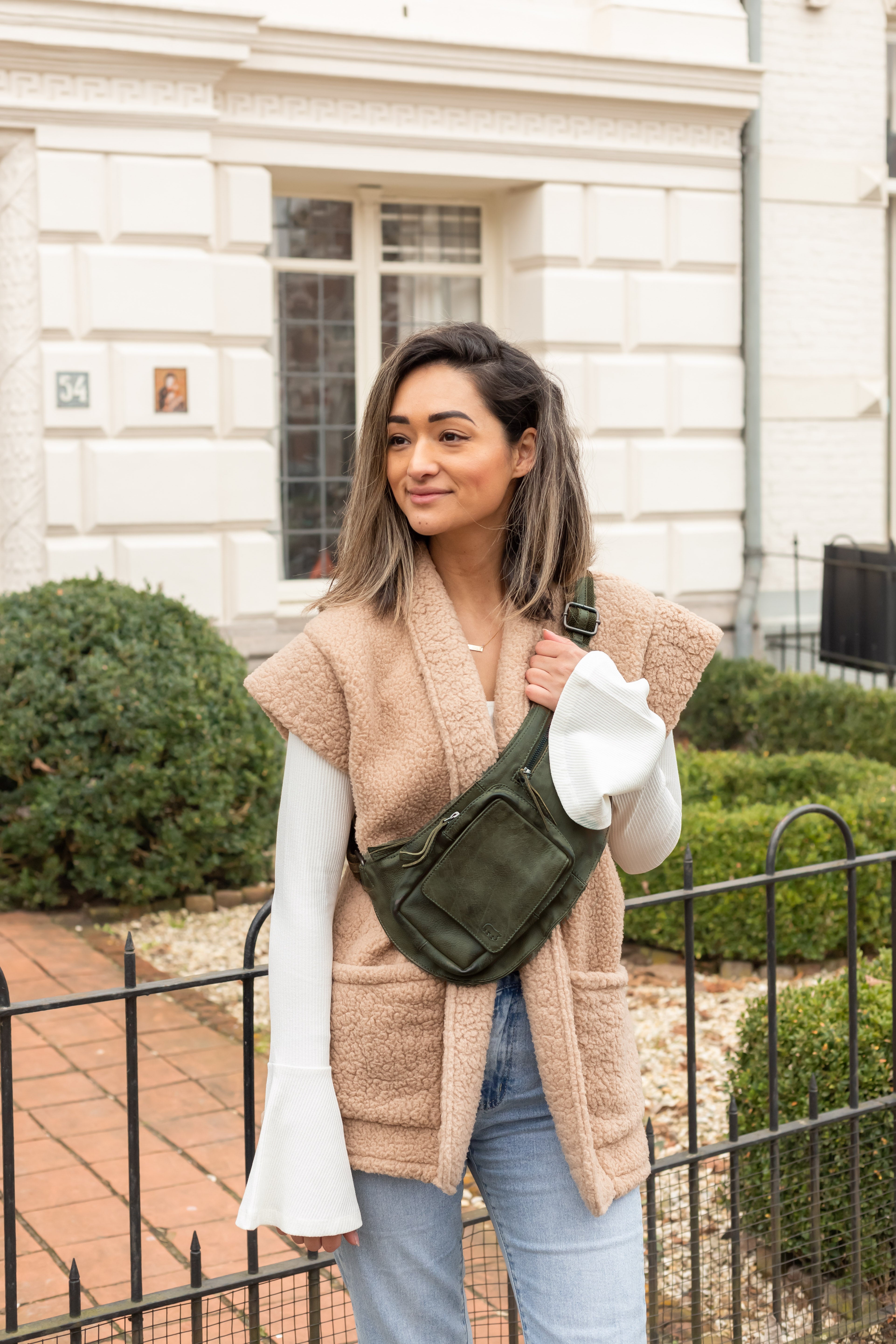 Crossbody bag 'Ranee' green