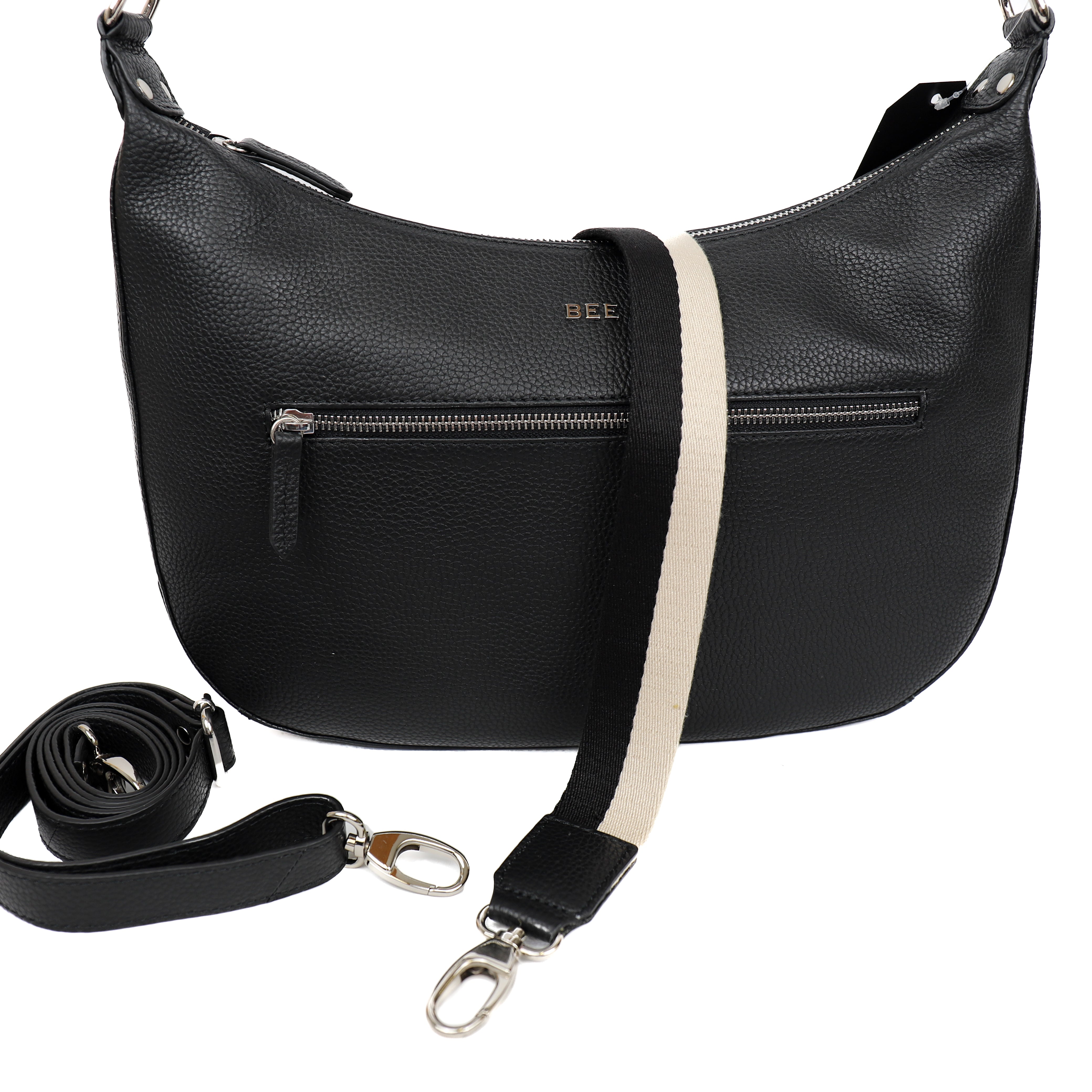 Hand/shoulder bag 'Lotus' Black