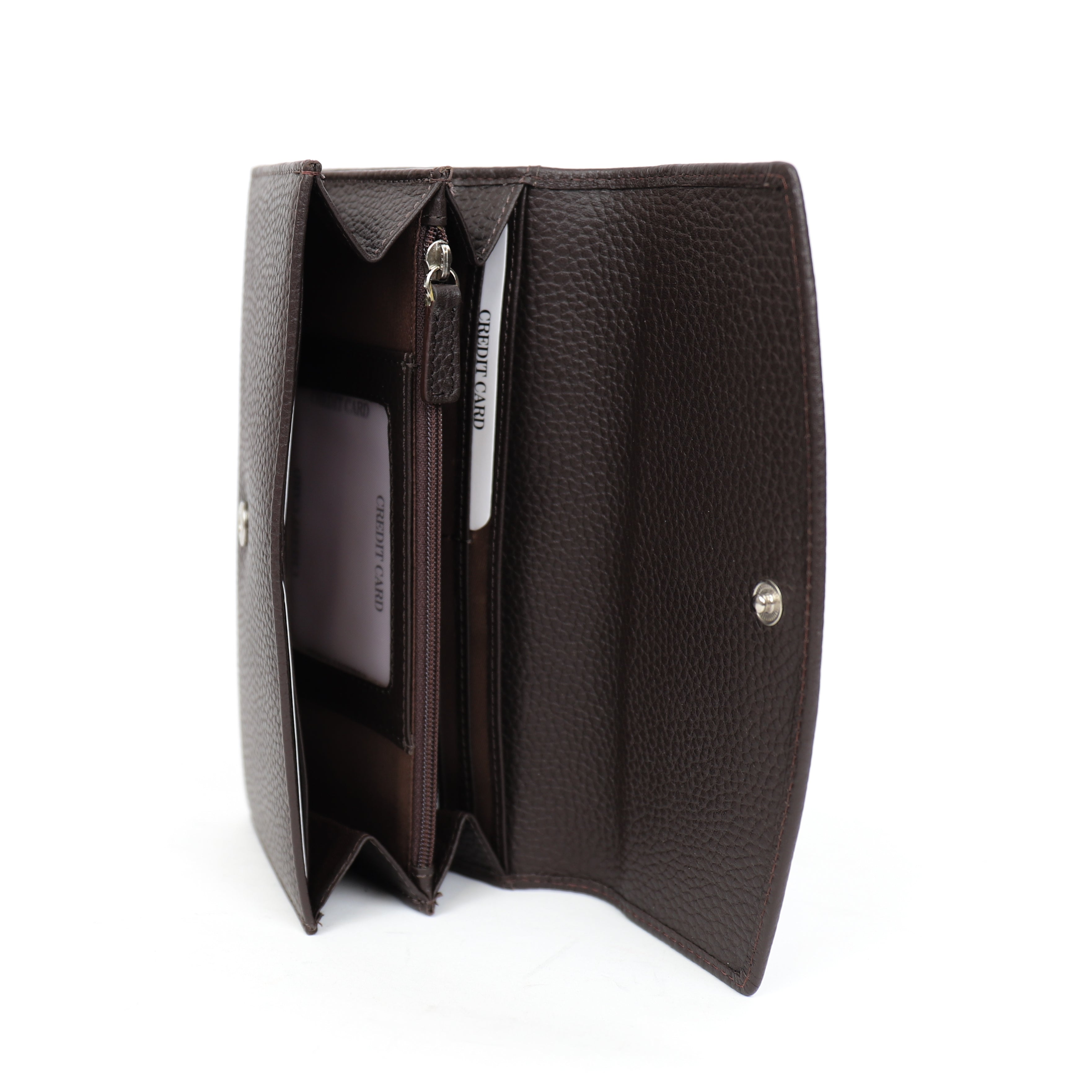 Overslag portemonnee 'Fem' Brown