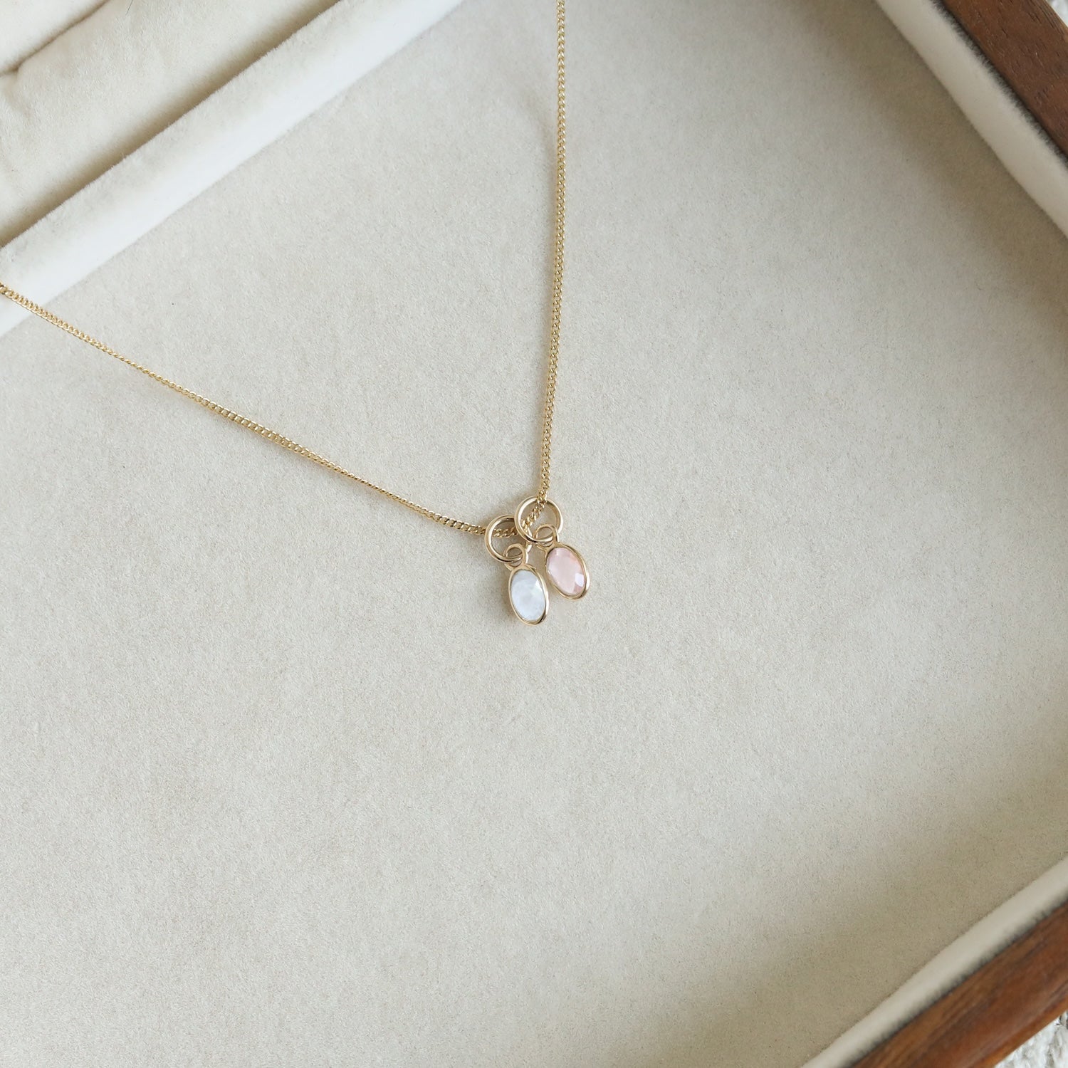 Moonstone Birthstone Pendant June | 14K Gold