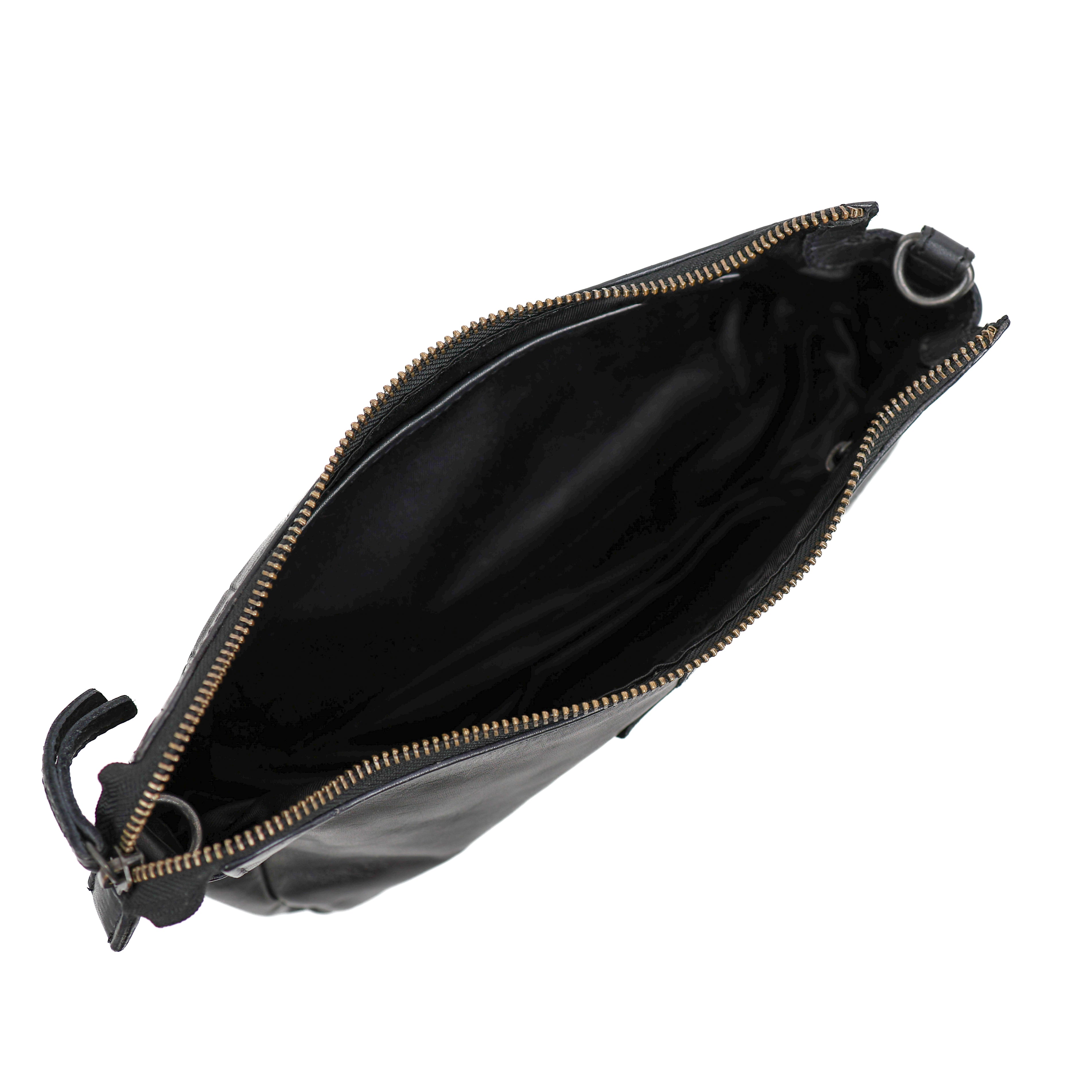 Small shoulder bag 'Zeynep' black croco