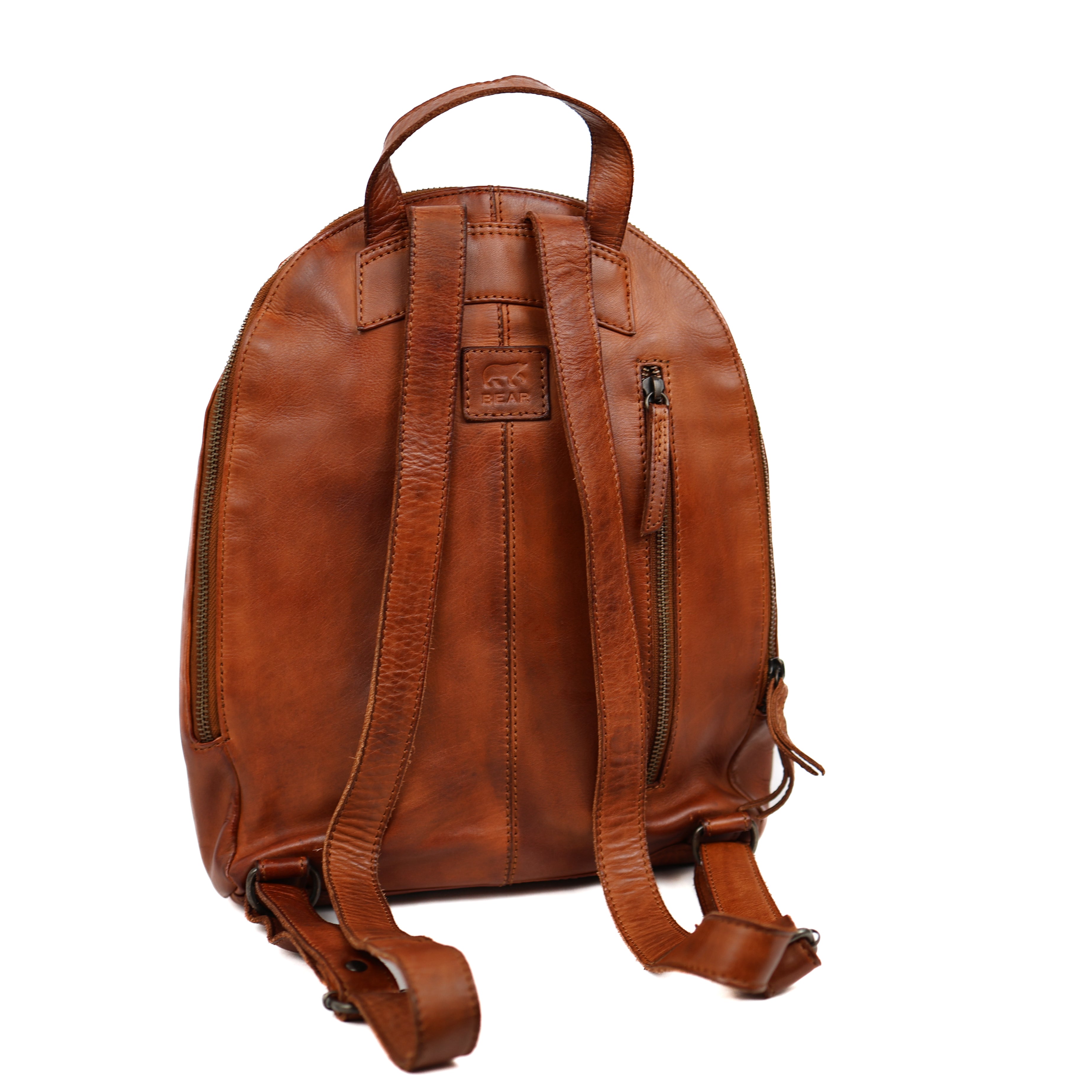 Middelgrote rugzak 'Monika' cognac