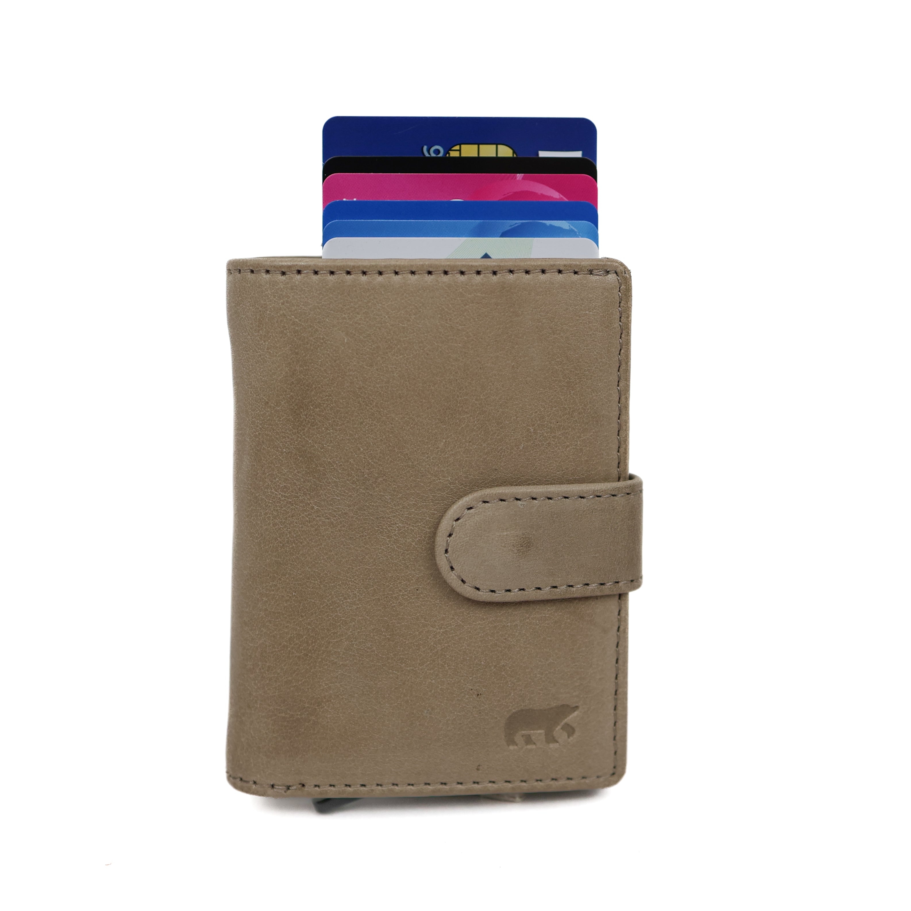 RFID pasjeshouder 'Bobby' silver mink