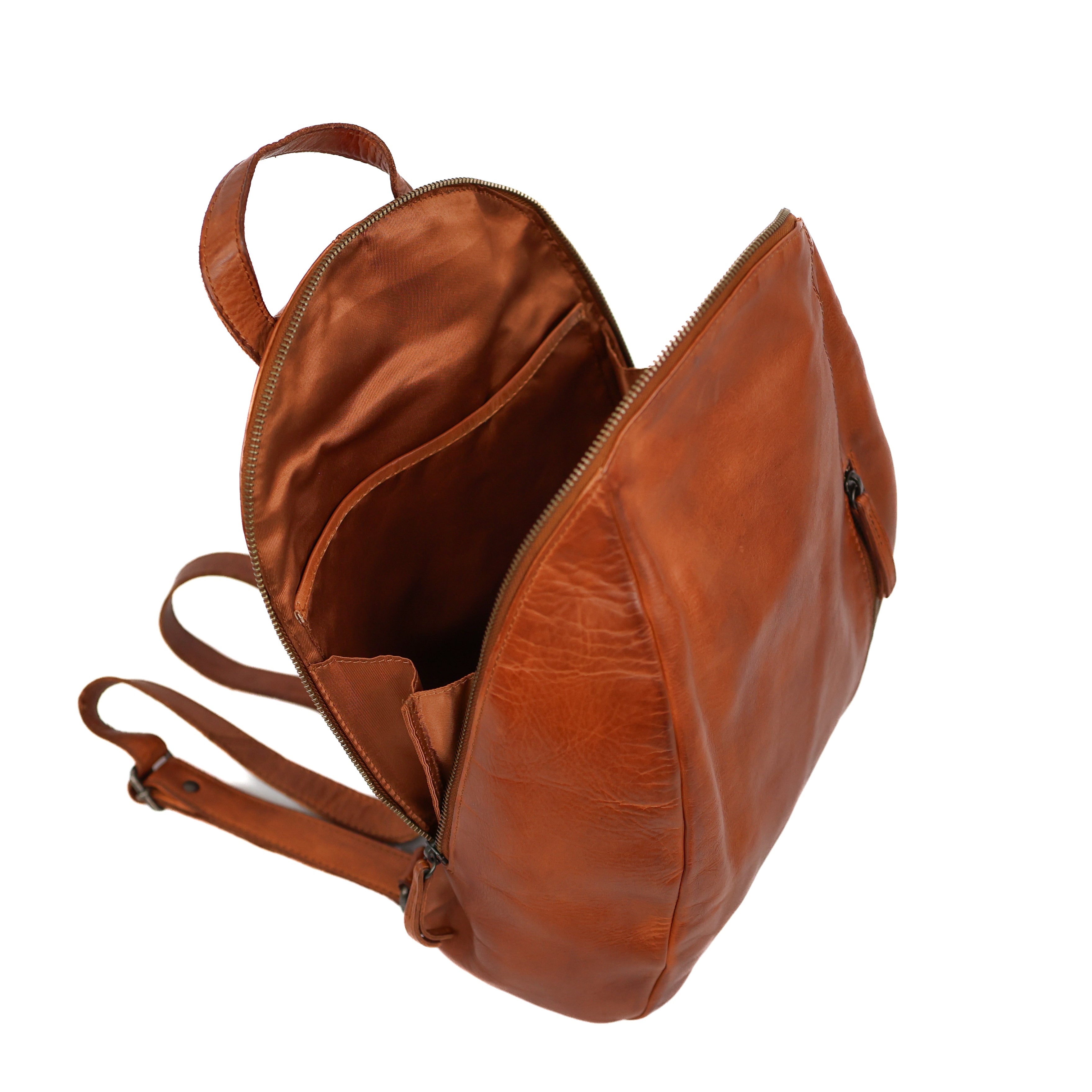 Middelgrote rugzak 'Monika' cognac