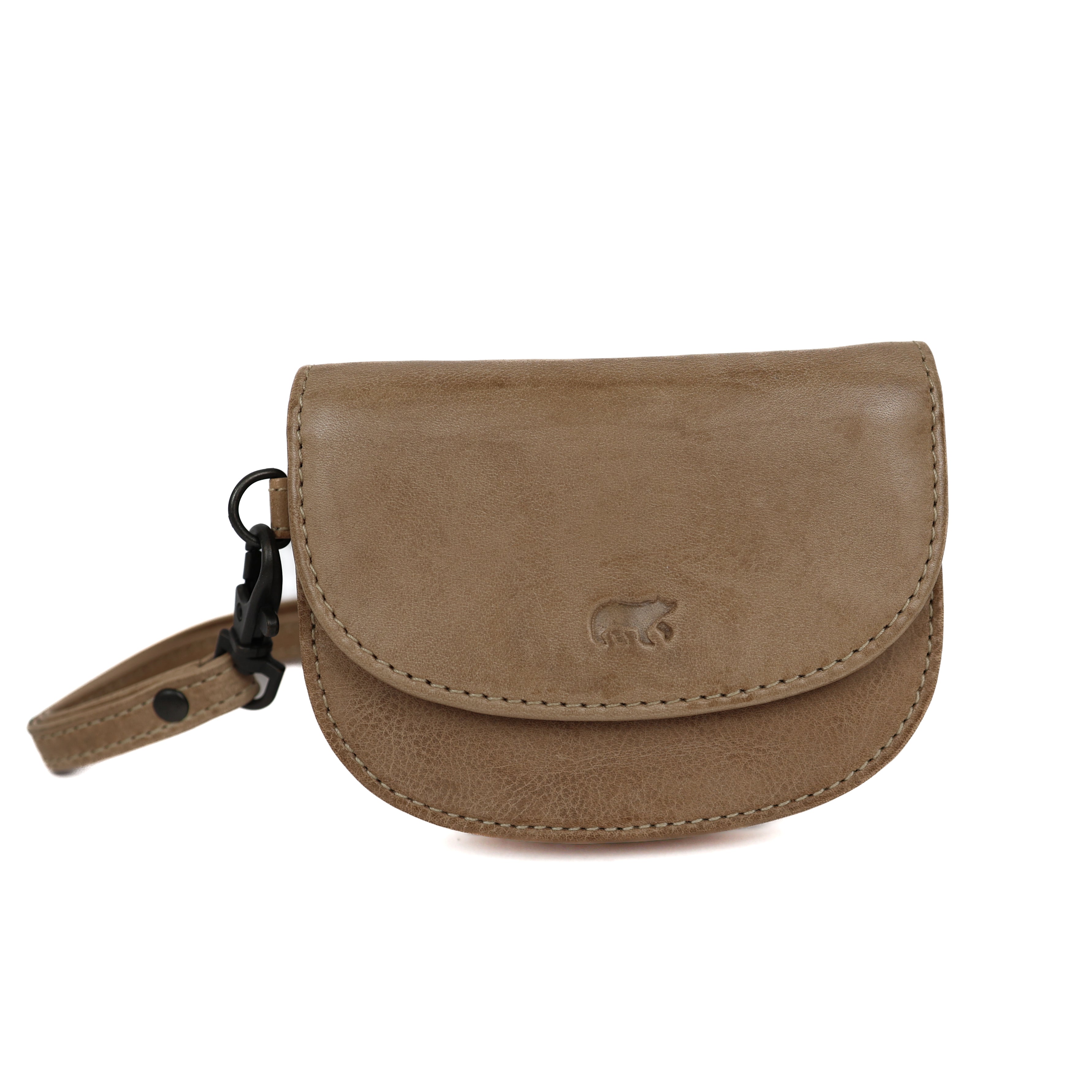 Portemonneetje met polsband 'Eva' beige