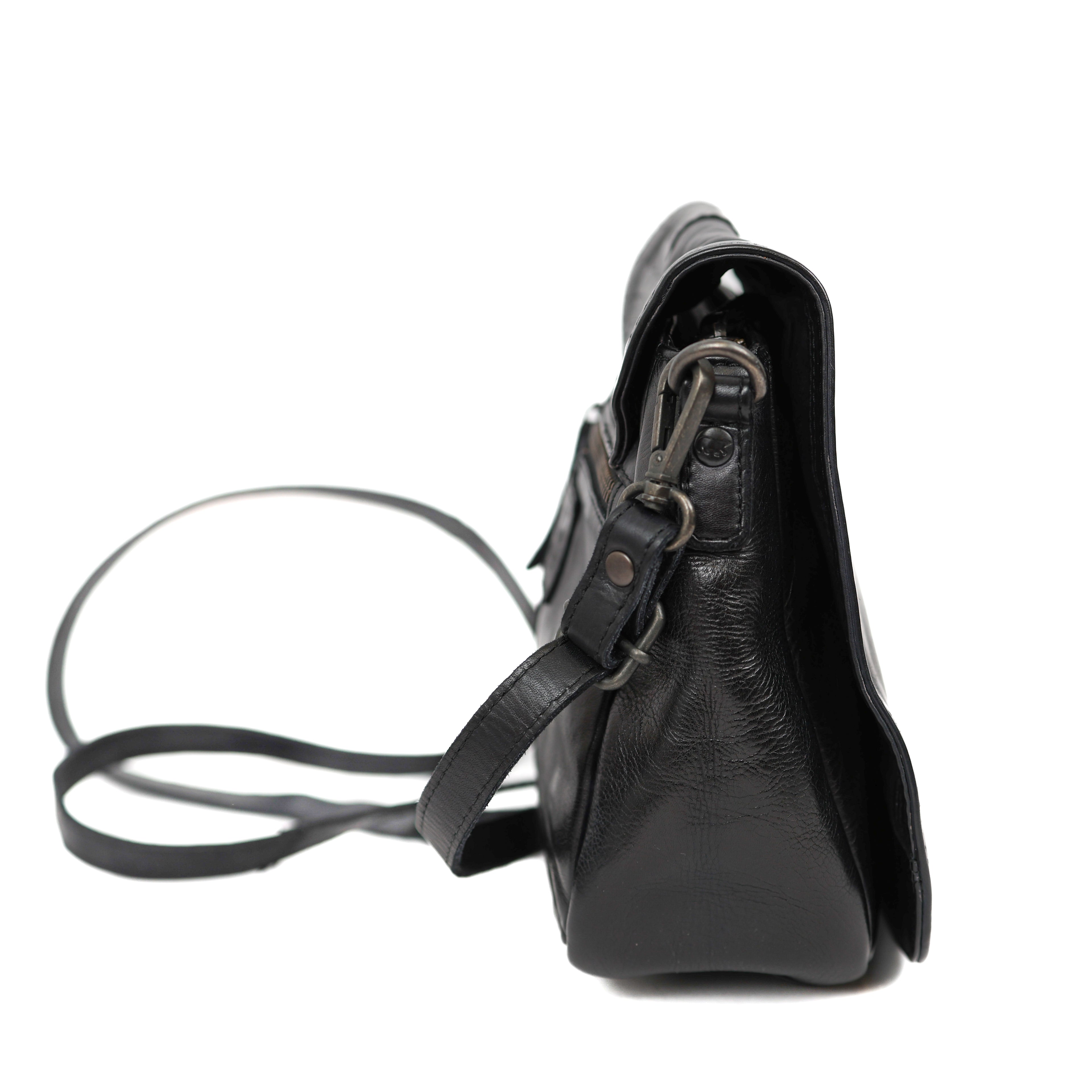 Shoulder bag 'Jennie' black croco