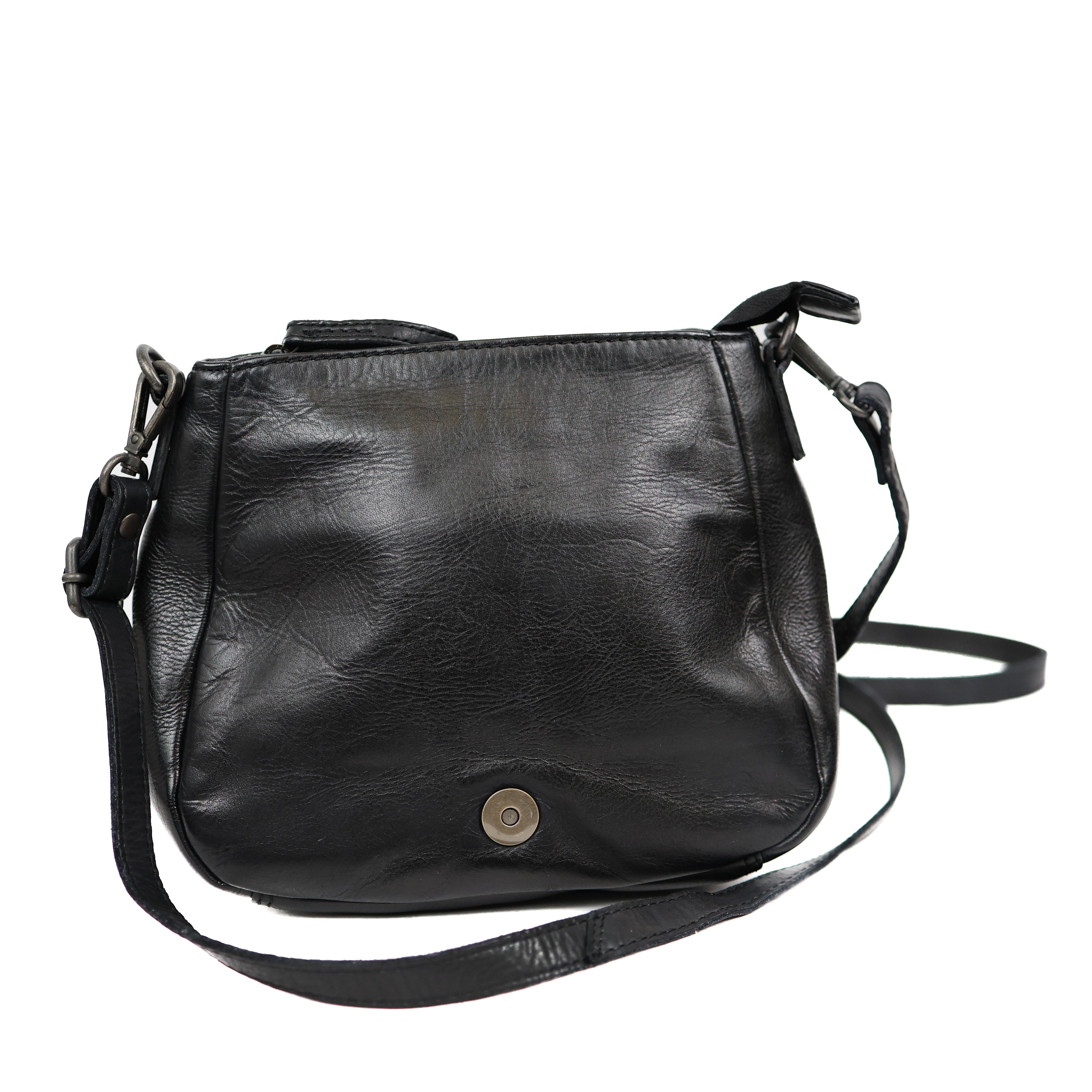 Shoulder bag 'Jennie' black croco