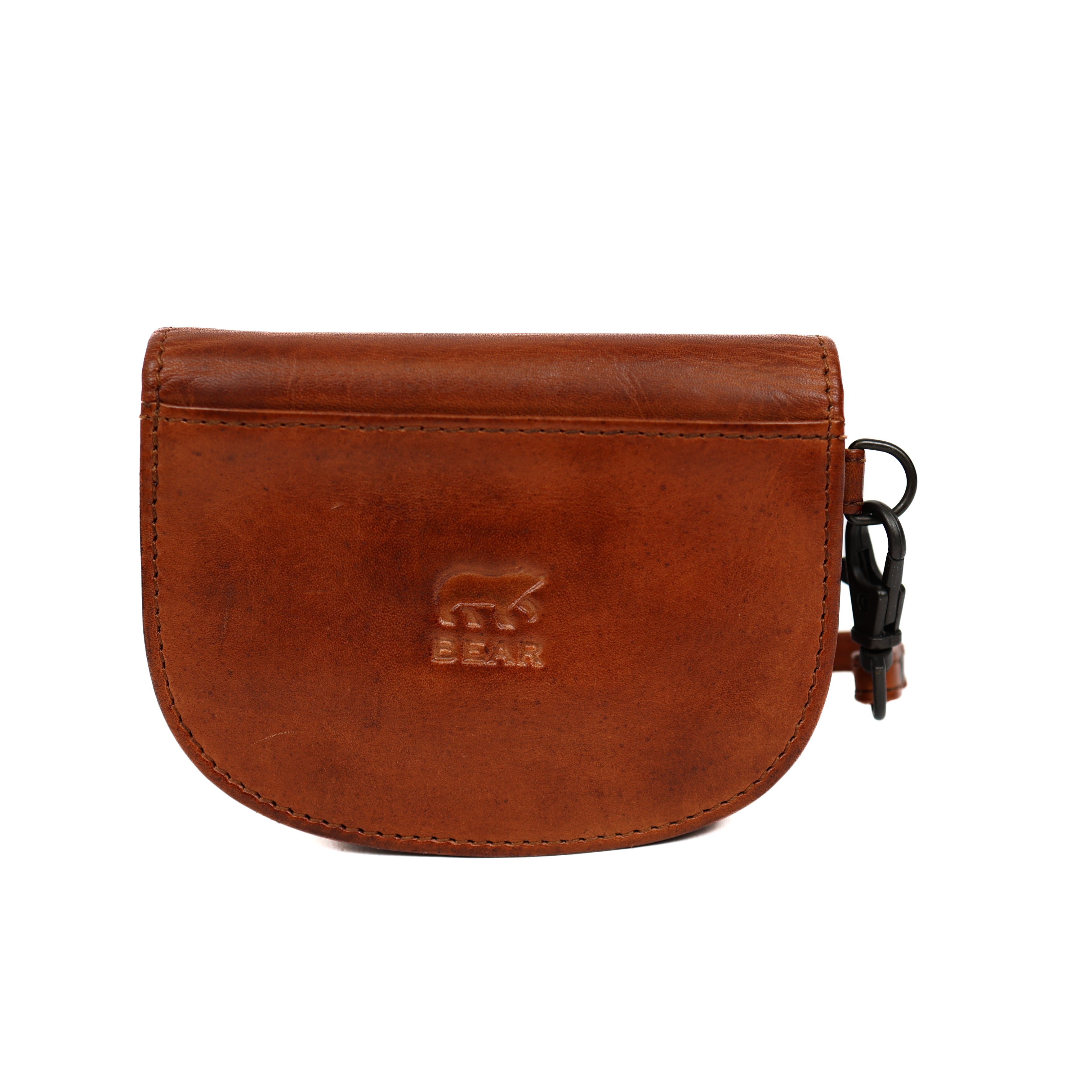 Portemonneetje met polsband 'Eva' cognac