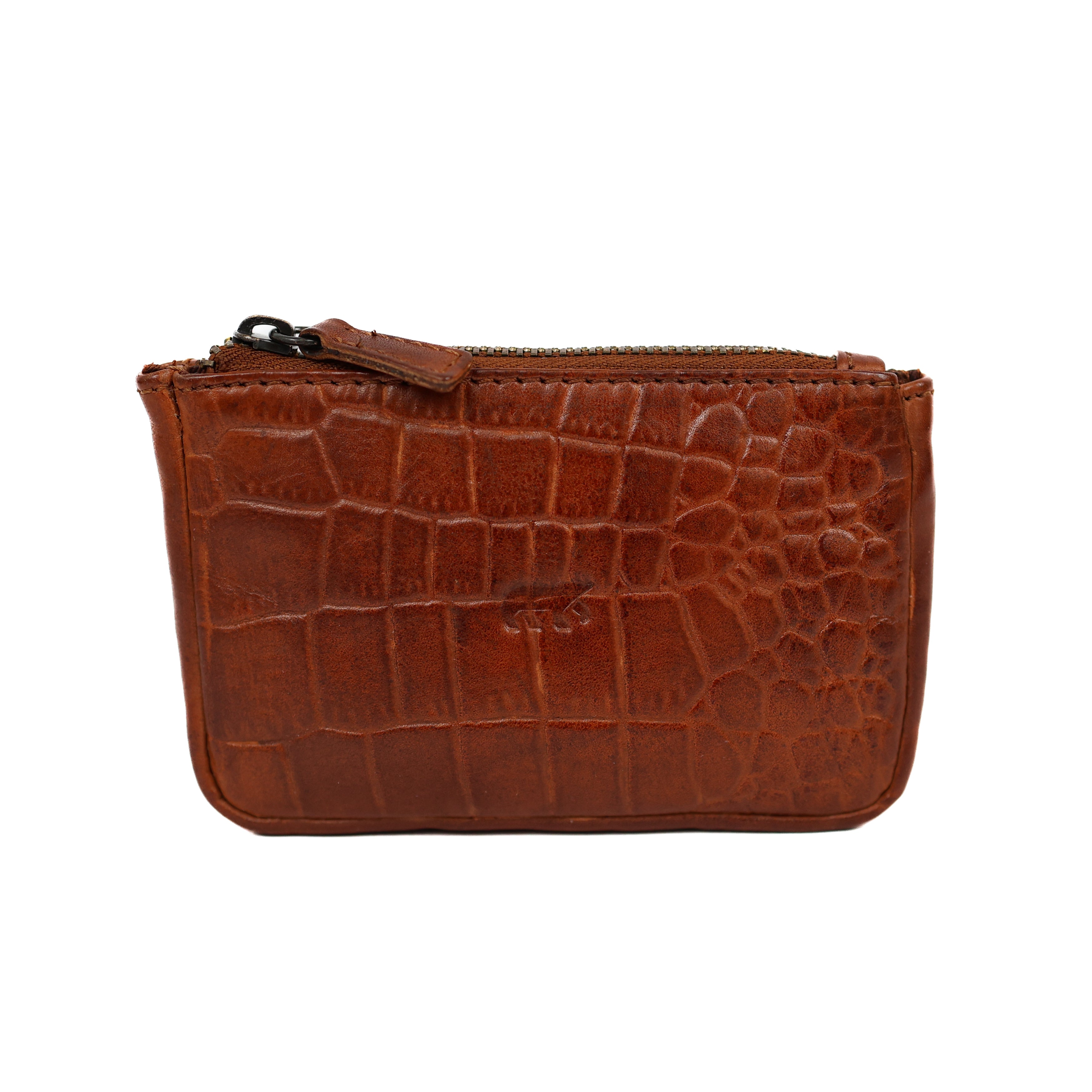 Sleuteletui 'Timo' cognac croco
