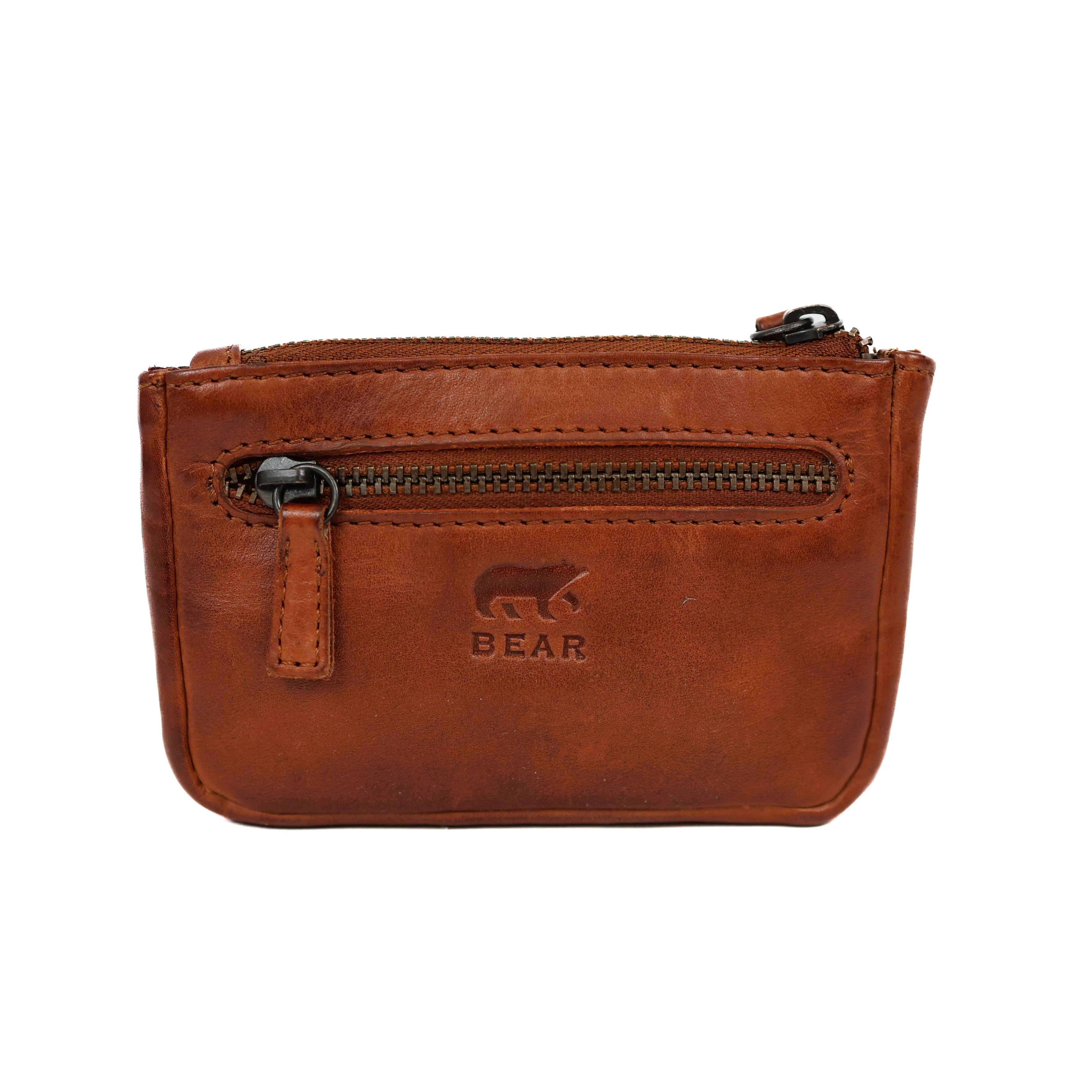 Sleuteletui 'Timo' cognac croco