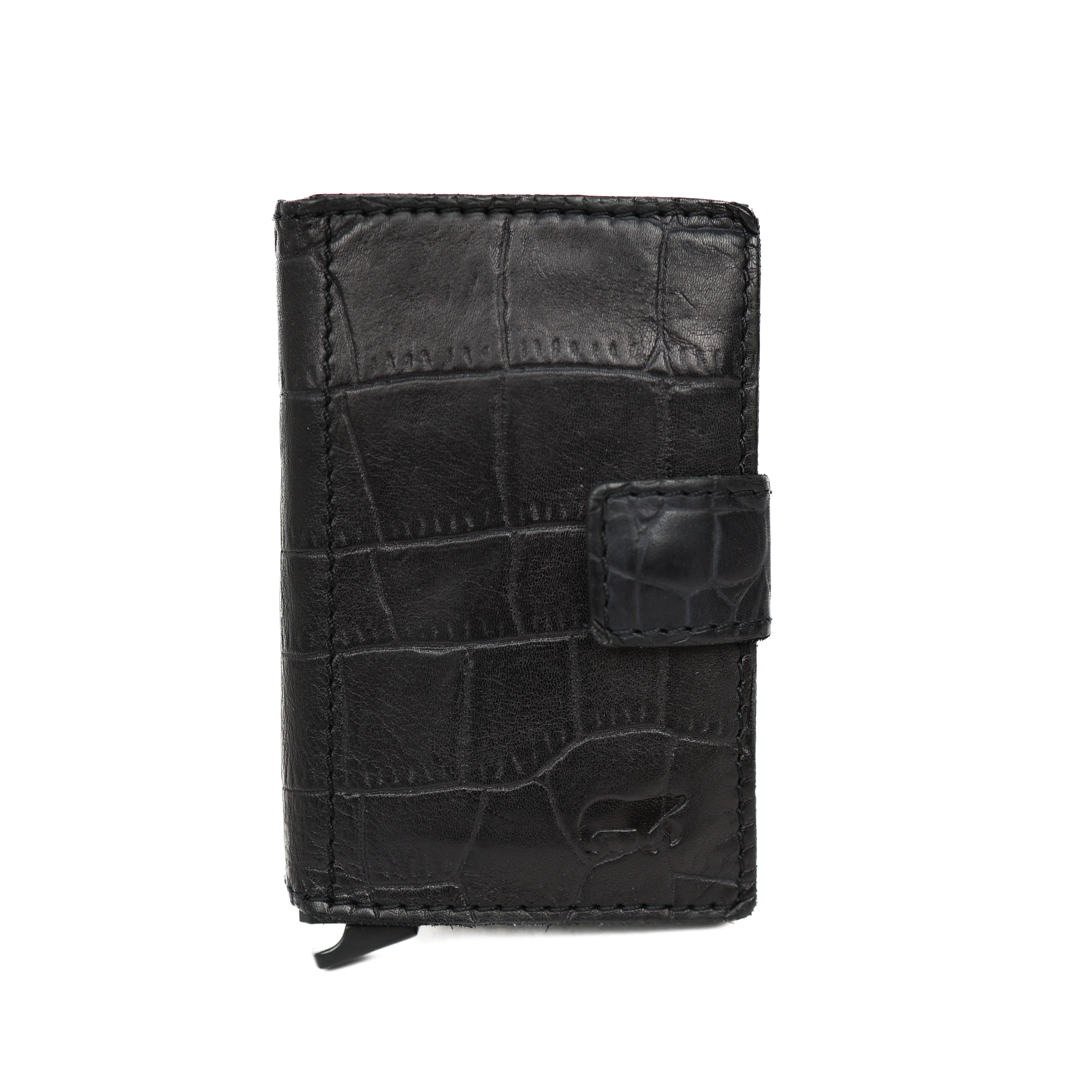 RFID Pasjeshouder 'Pip´ croco zwart
