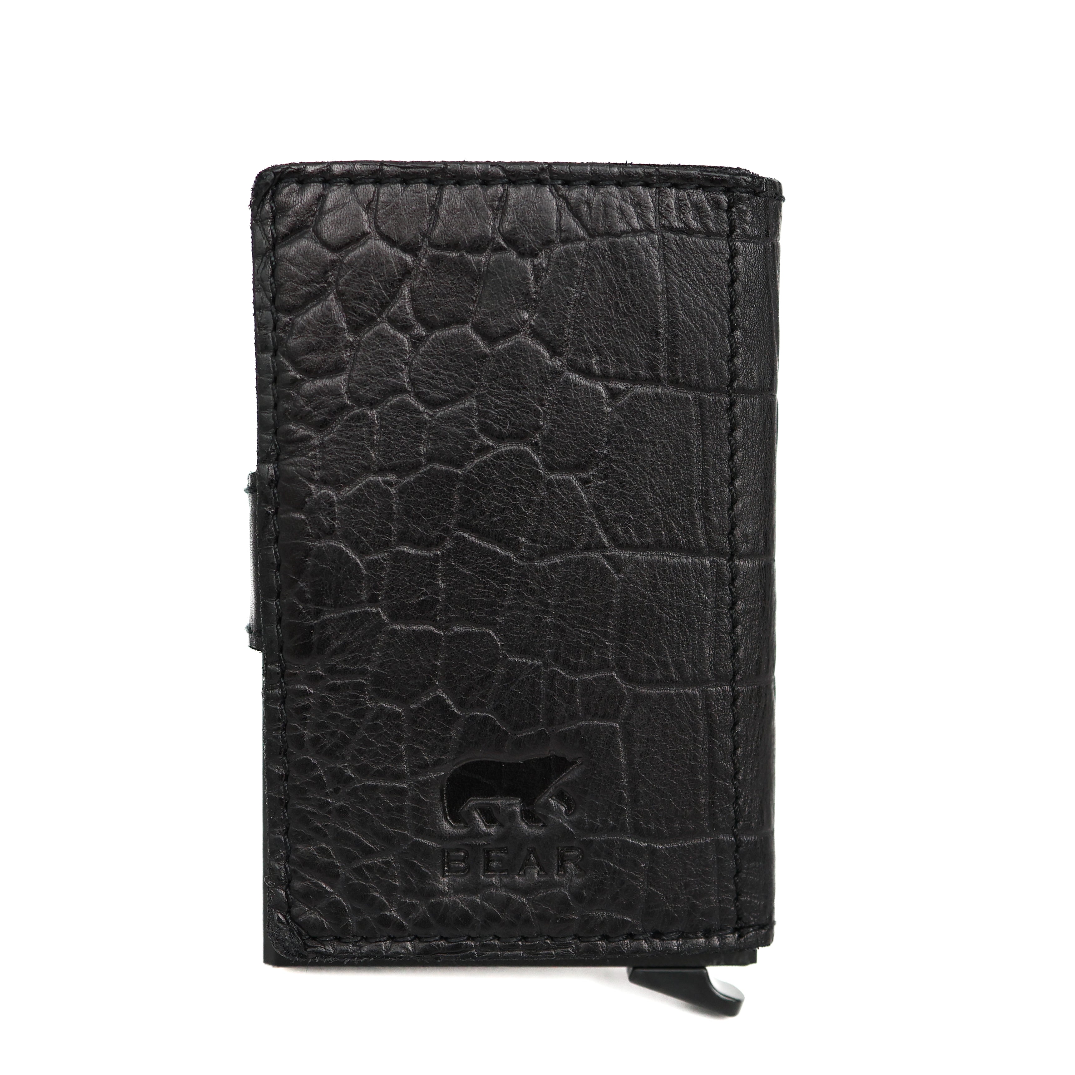 RFID Pasjeshouder 'Pip´ croco zwart