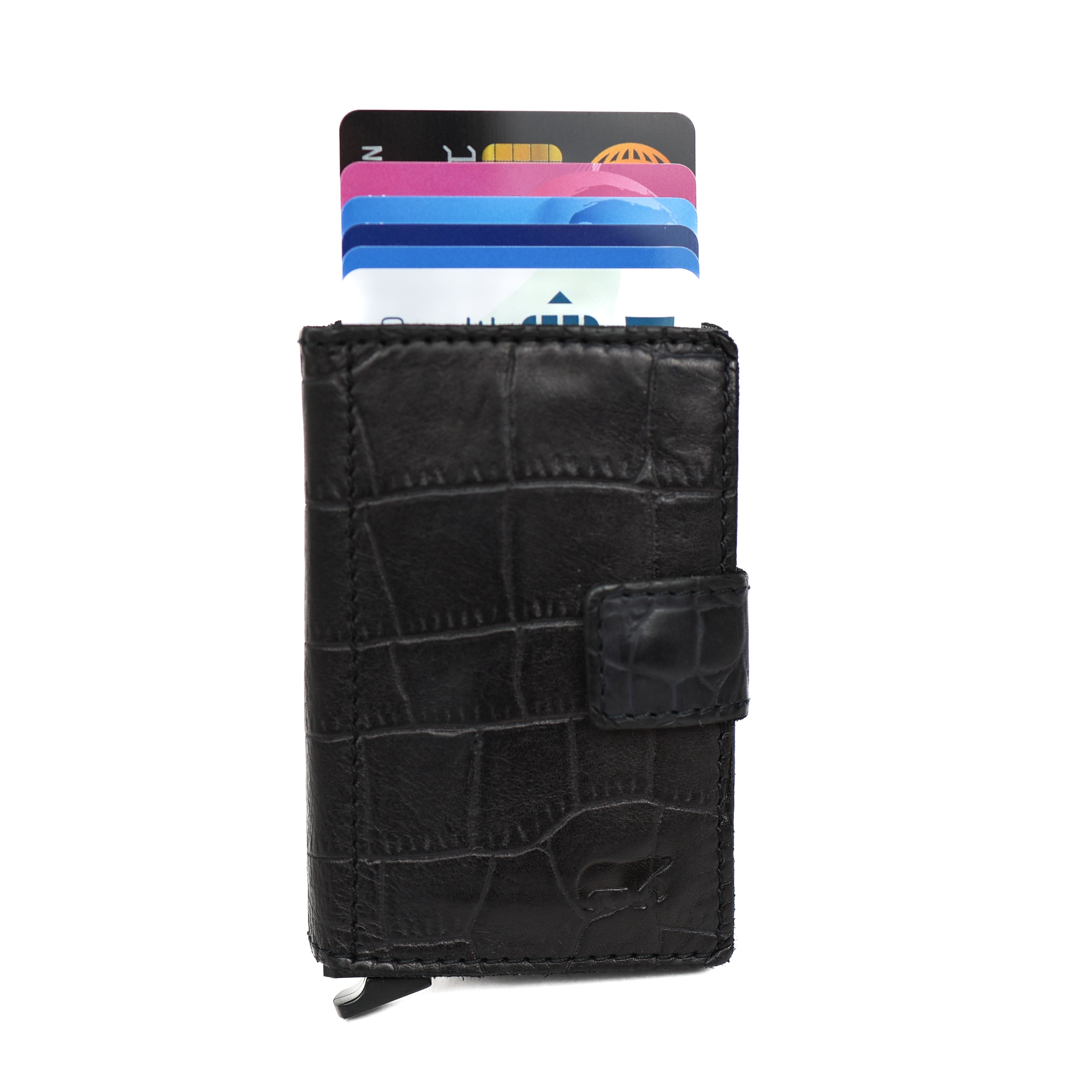 RFID Pasjeshouder 'Pip´ croco zwart