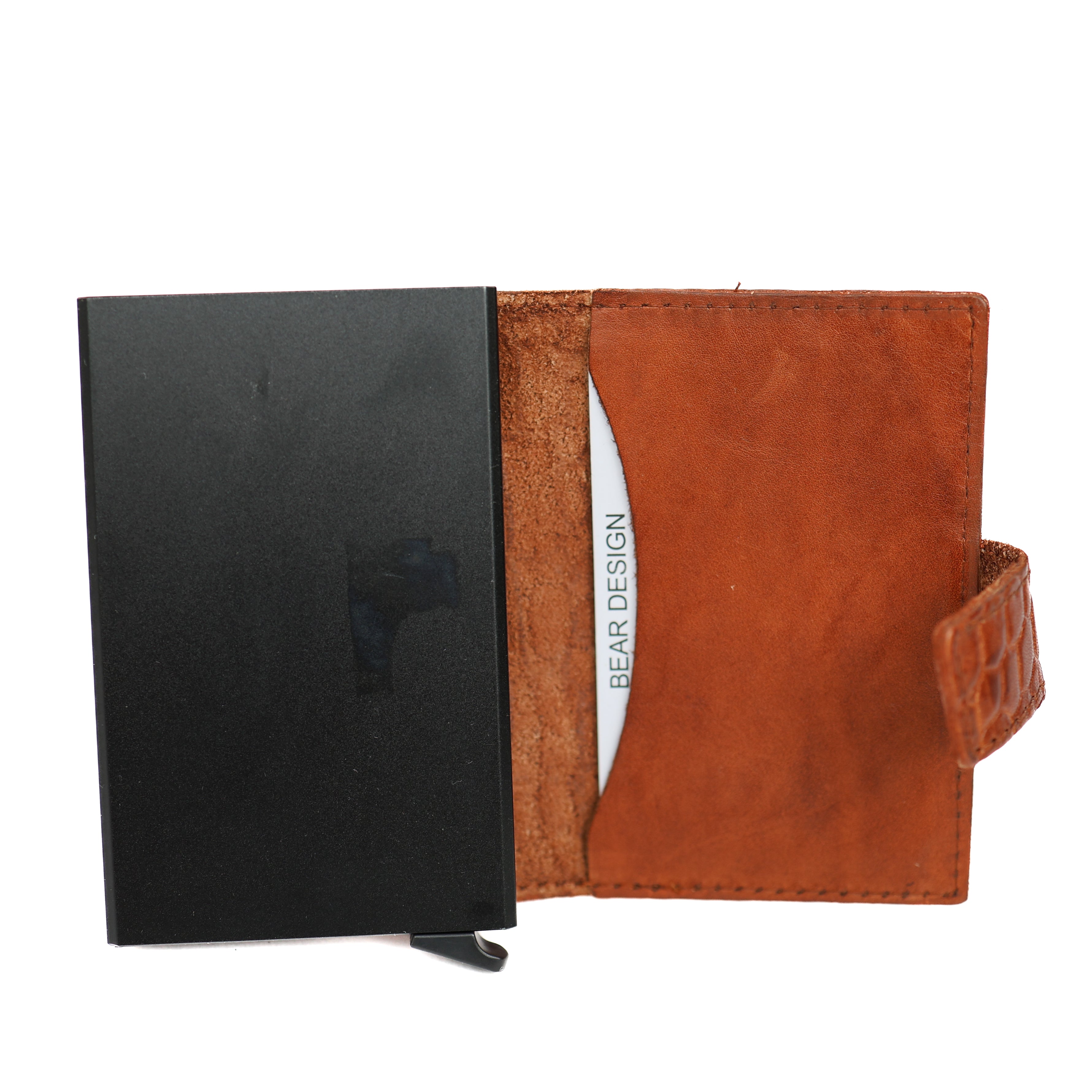 RFID Pasjeshouder 'Pip´ croco cognac