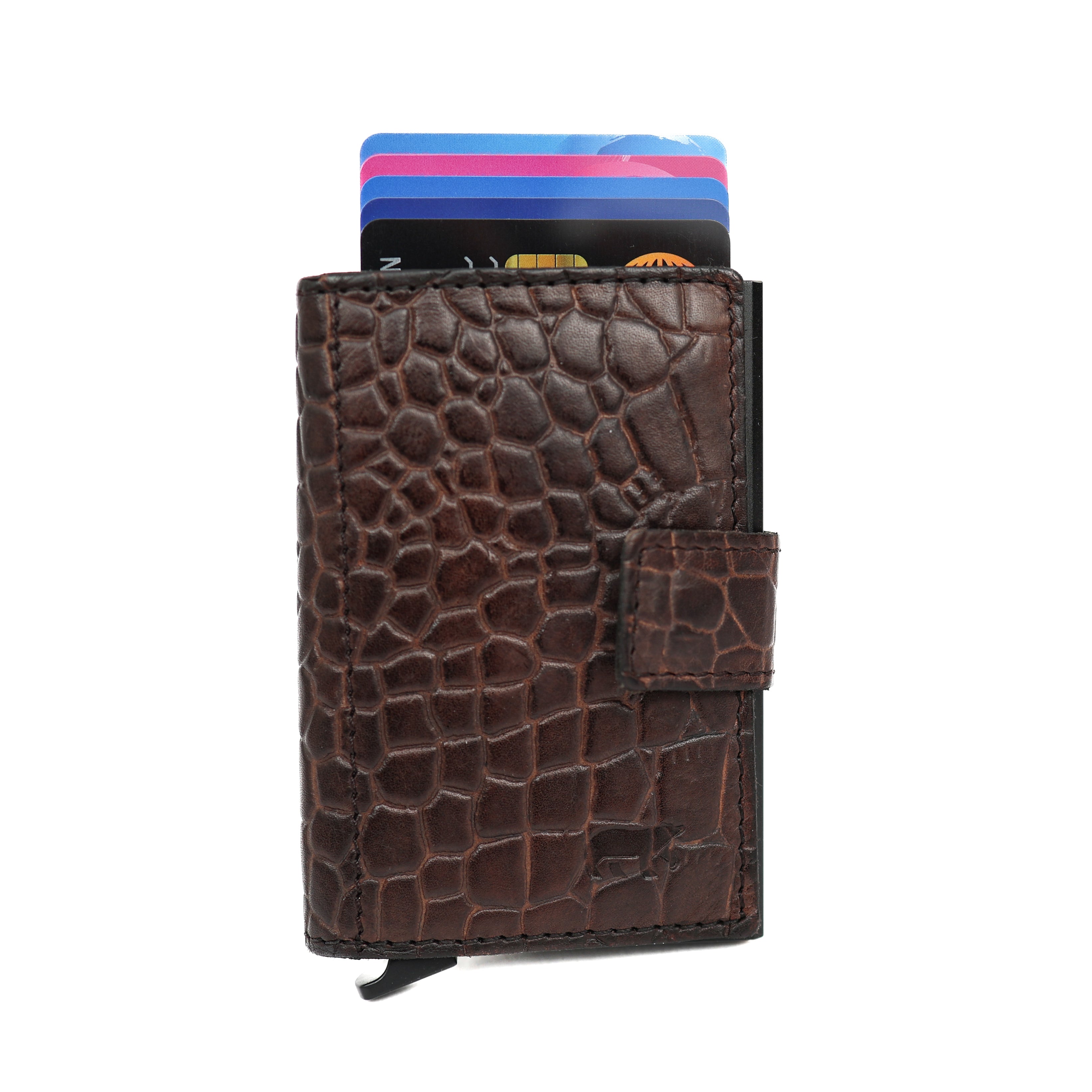 RFID Pasjeshouder 'Pip´ croco bruin