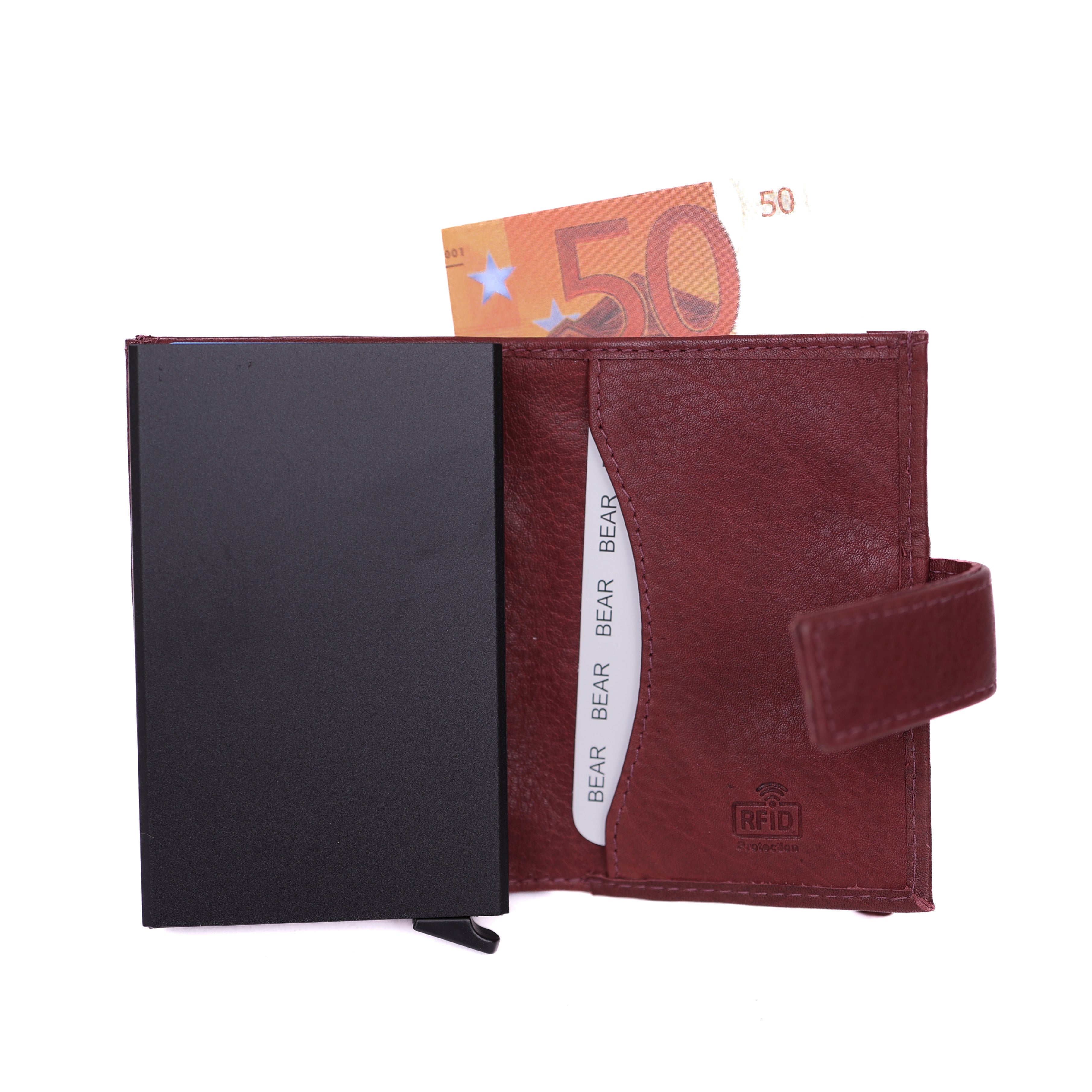Card holder 'Elsie' burgundy