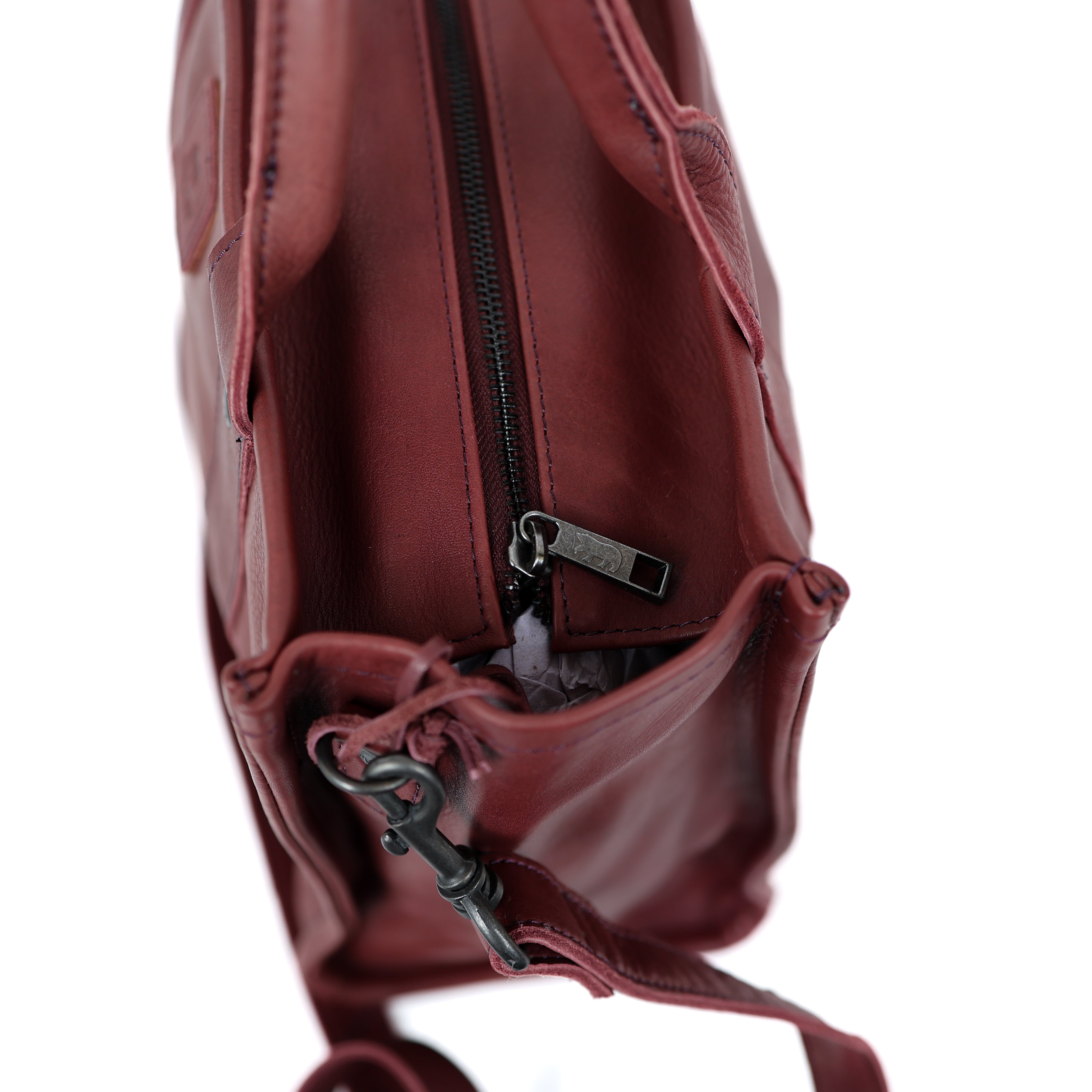 Tote bag 'Pepe' L bordeaux