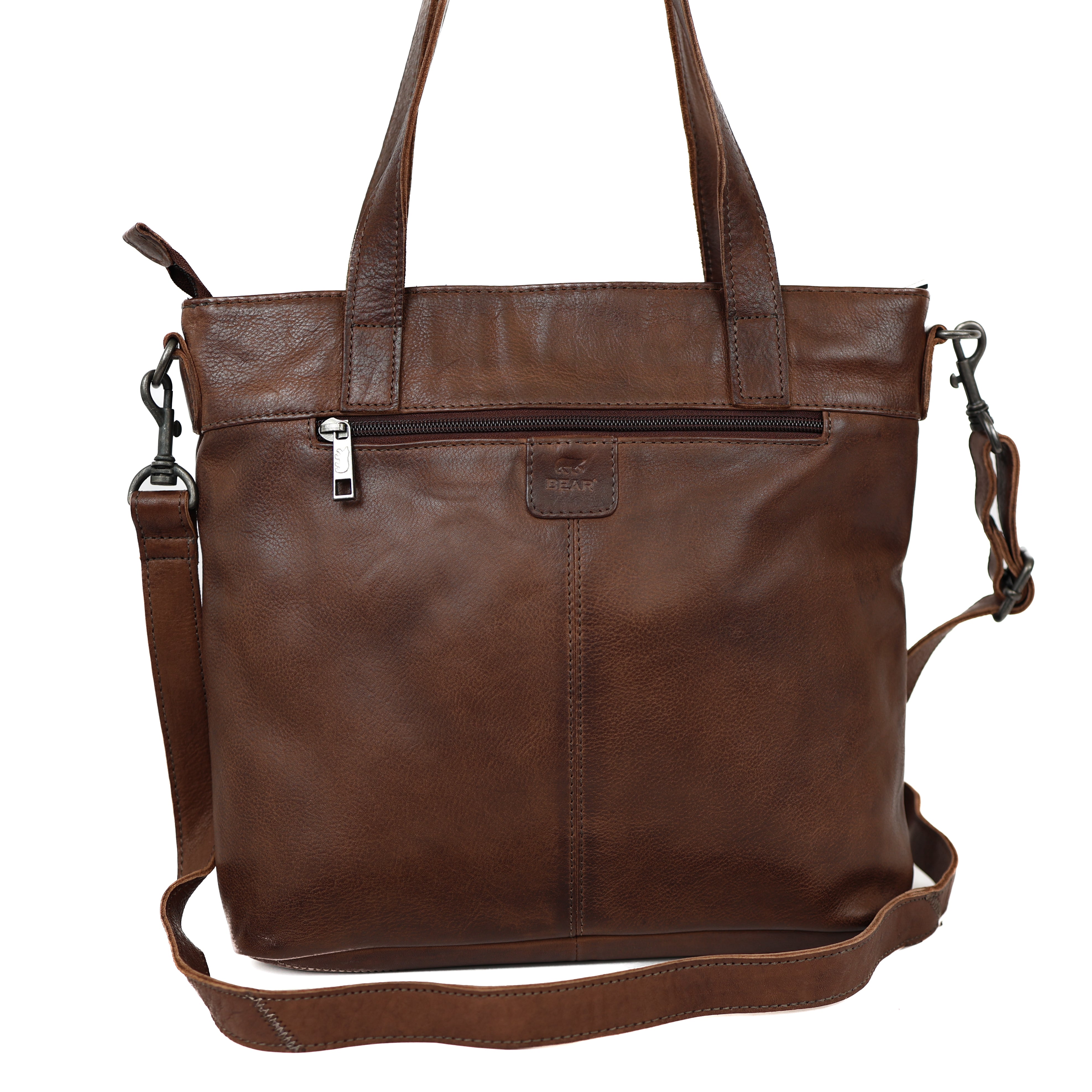 Hand/shoulder bag 'Jilke' dark brown