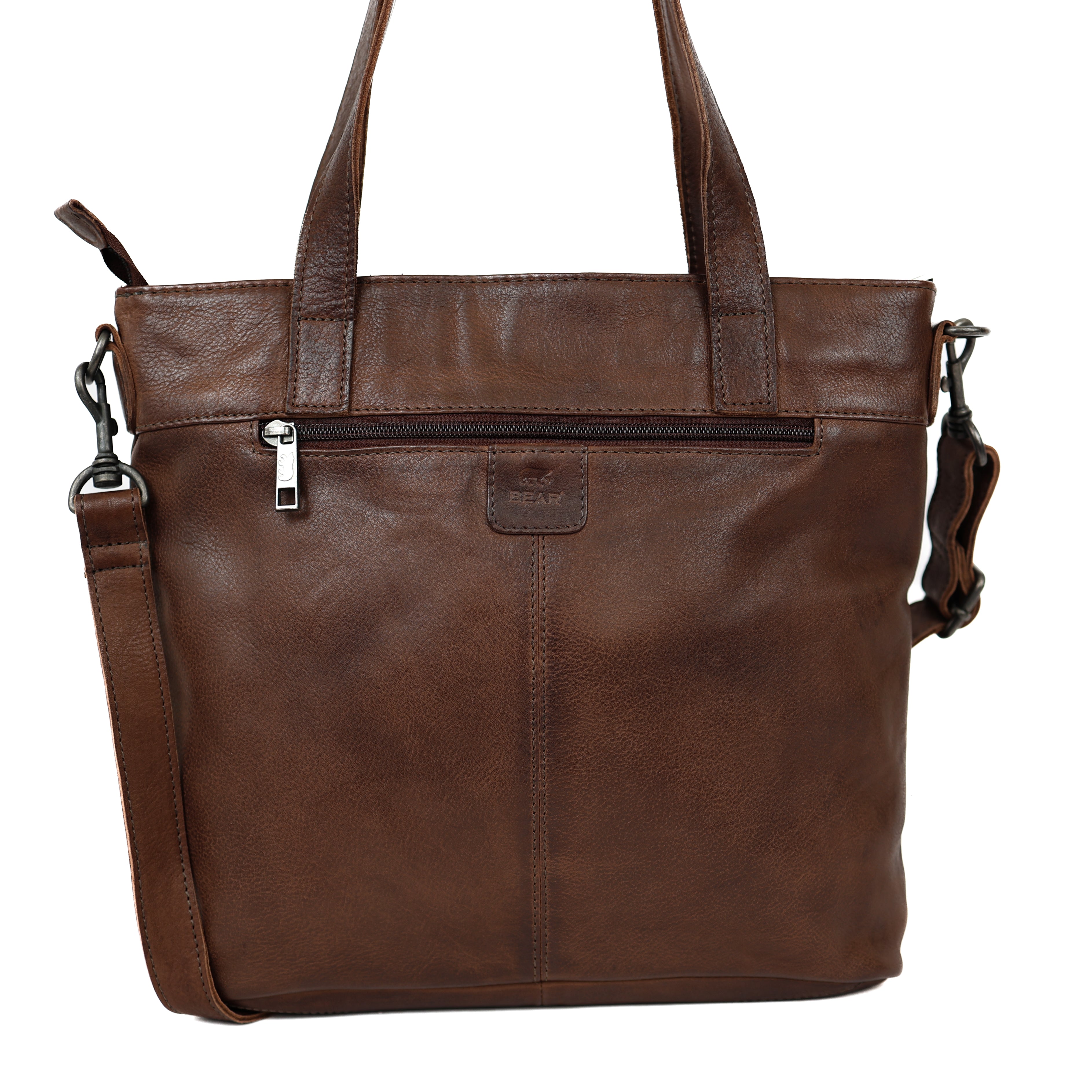 Hand/shoulder bag 'Jilke' dark brown