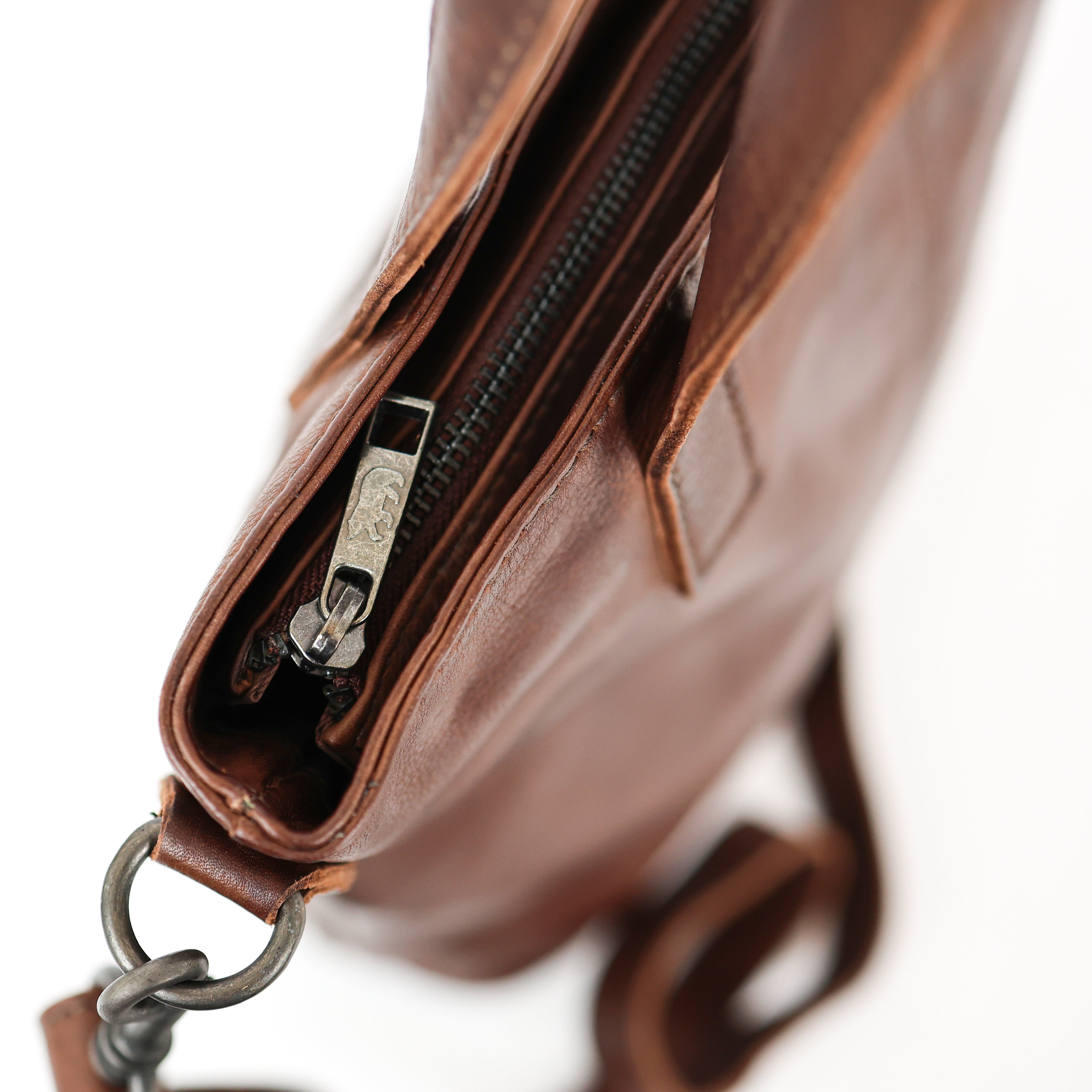 Hand/shoulder bag 'Jilke' dark brown