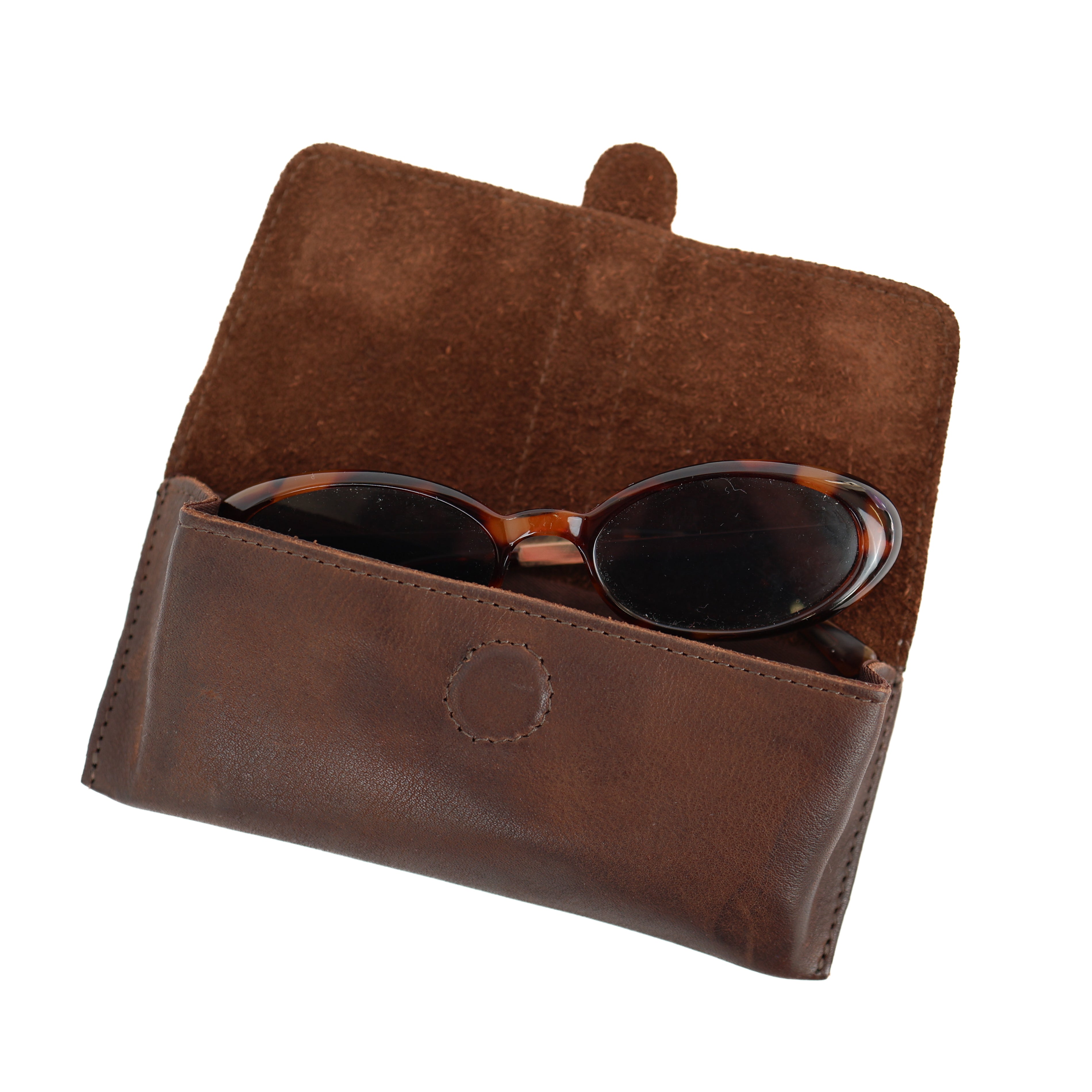 Glasses case 'Weta' dark brown