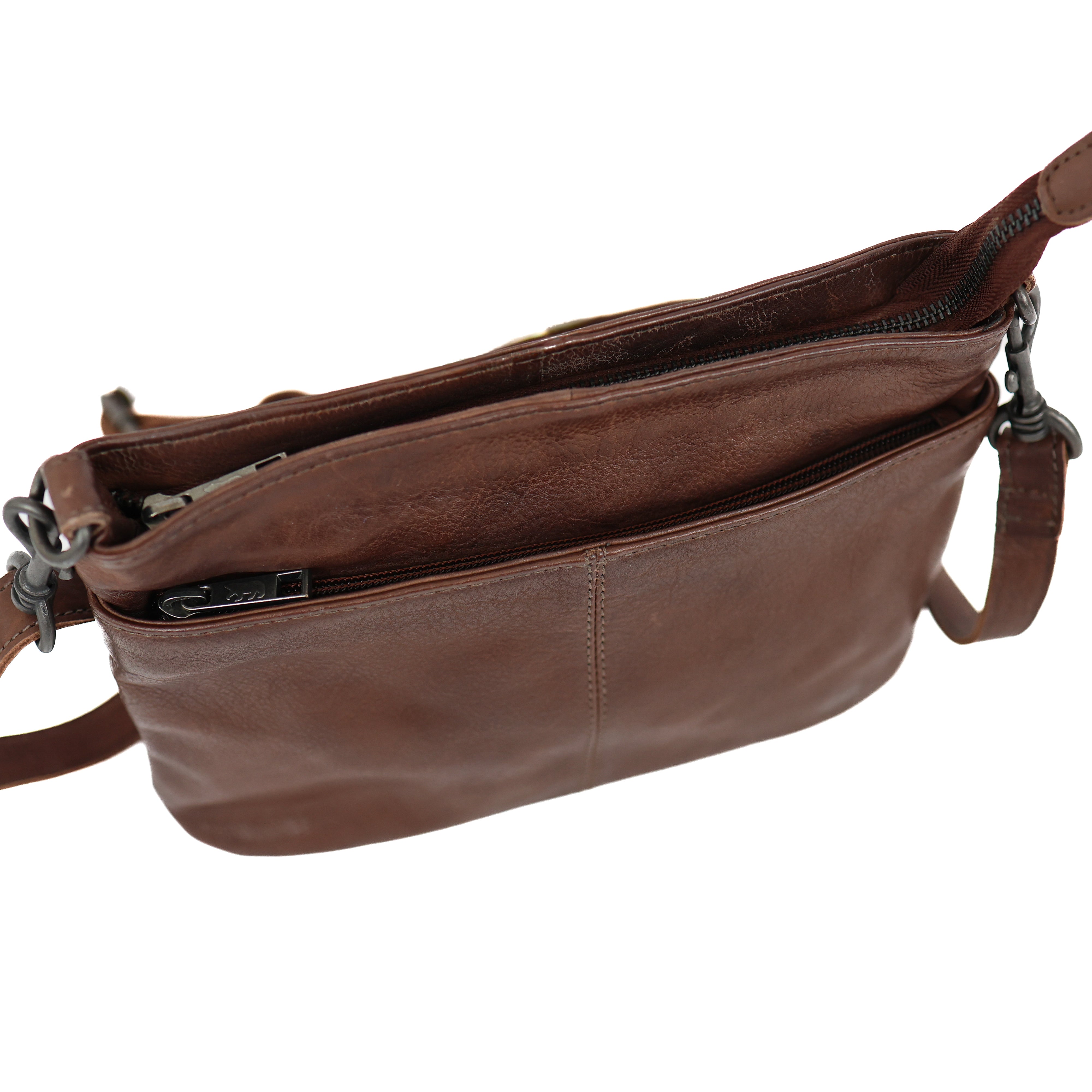 Shoulder bag 'Ashley' dark brown