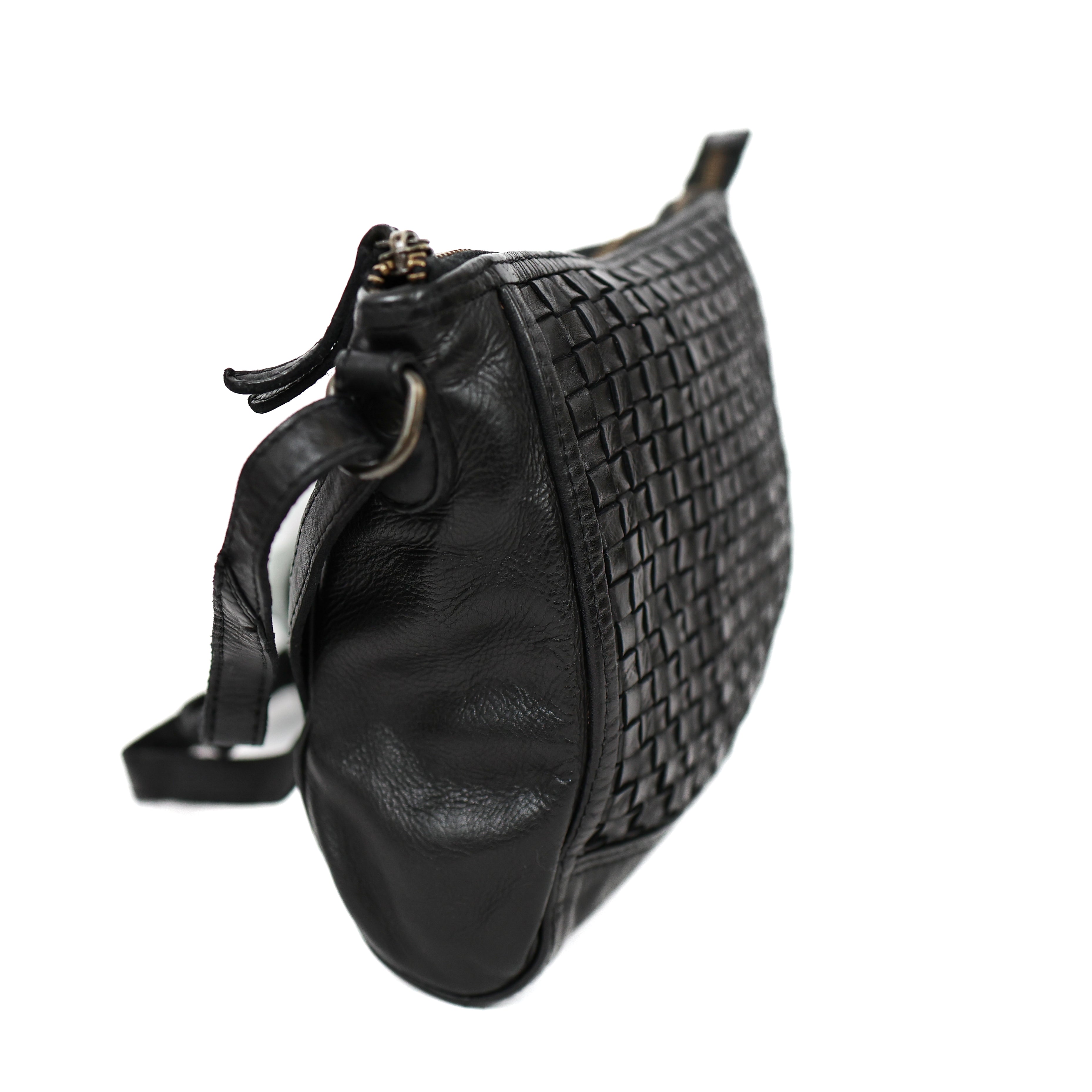 Small shoulder bag 'Myrna' braided black