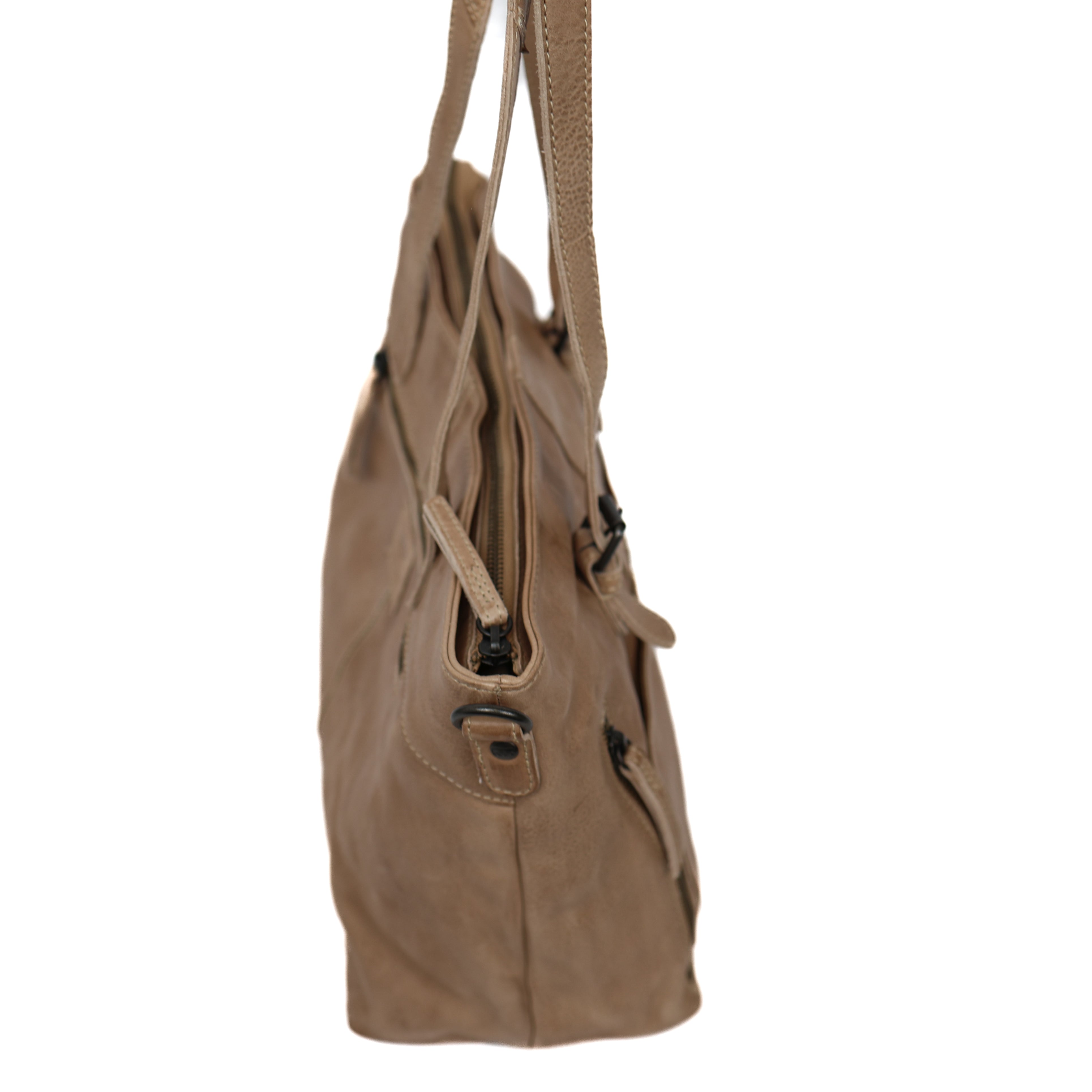 Hand-/schoudertas 'Fleur' beige