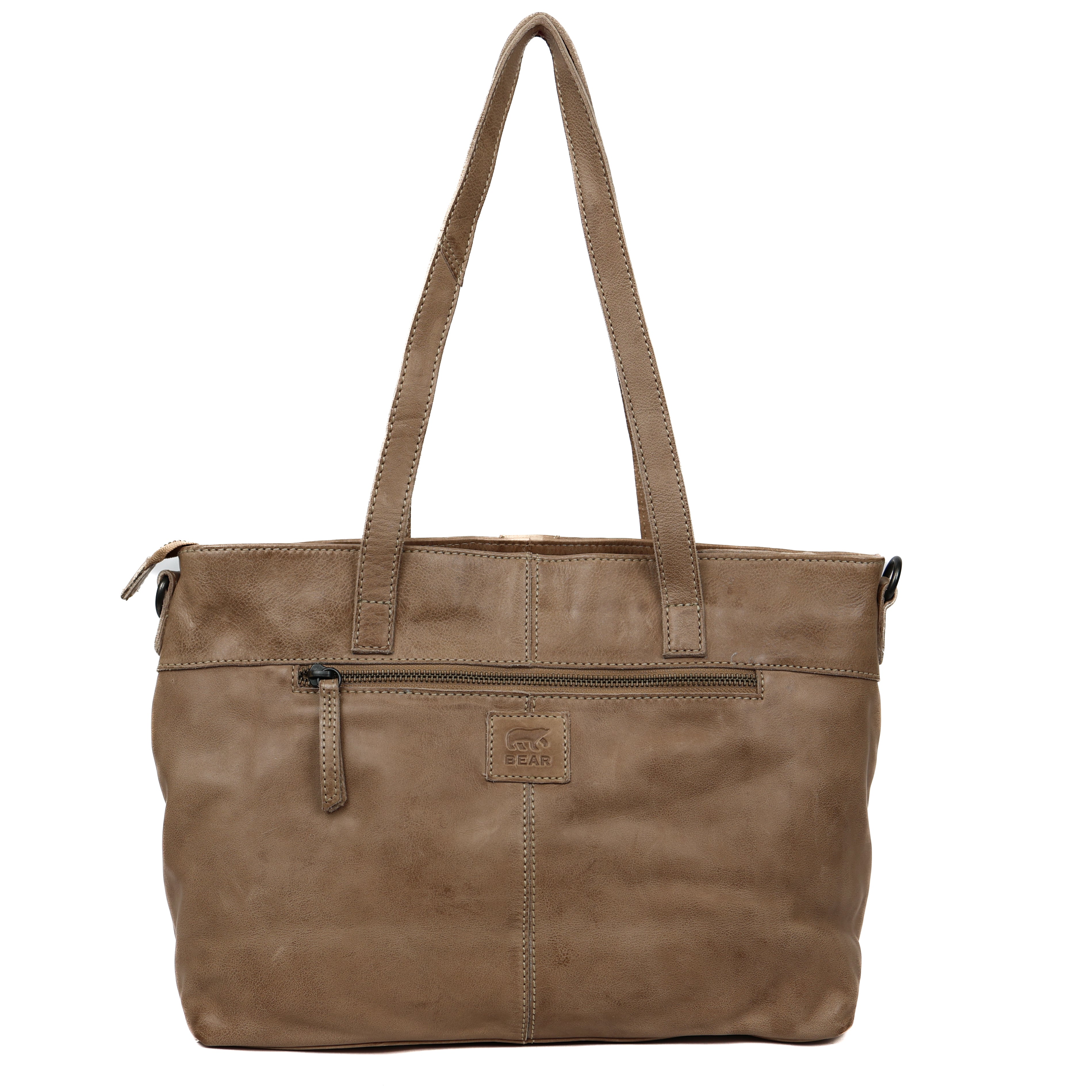 Hand/shoulderbag 'Fleur' beige