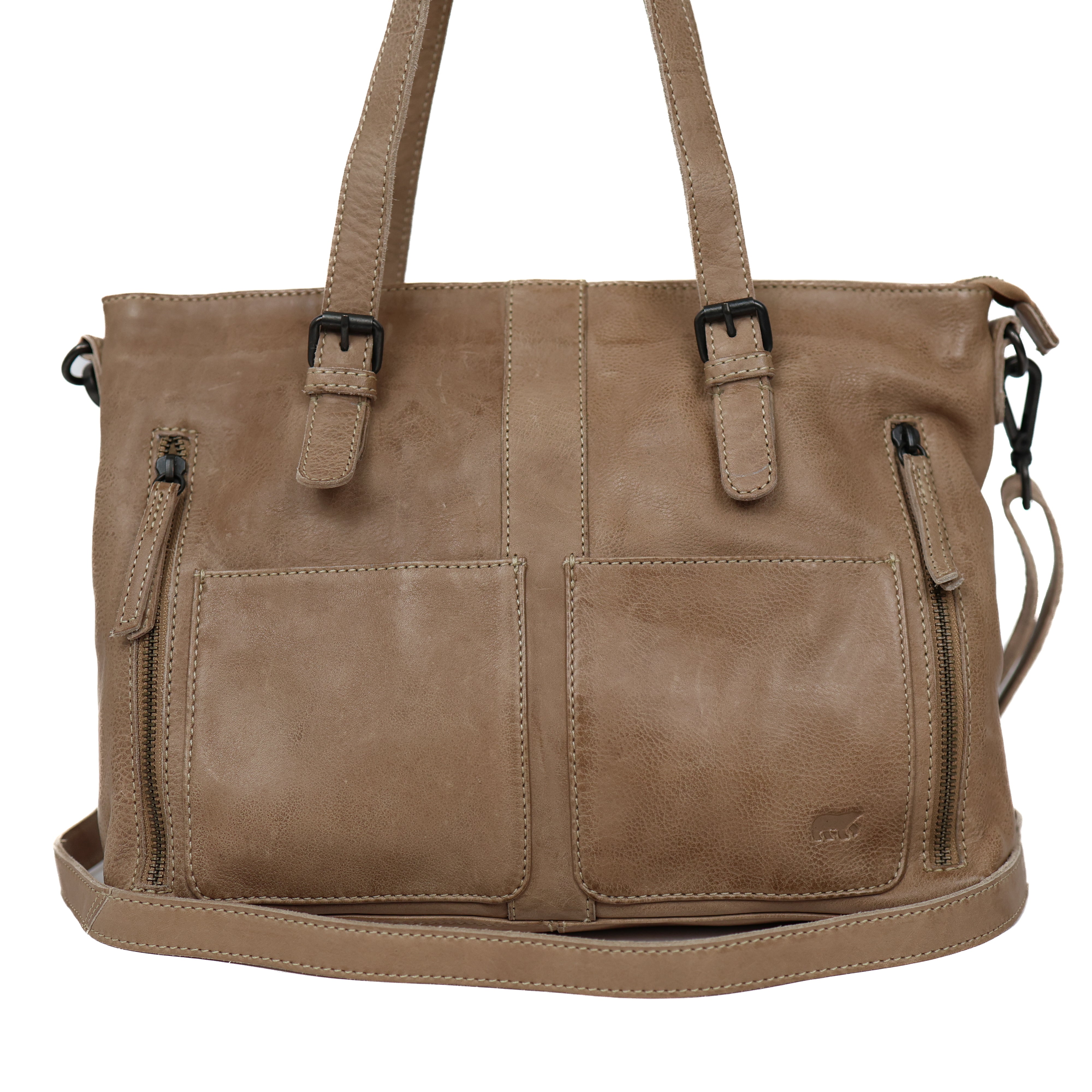 Hand-/schoudertas 'Fleur' beige