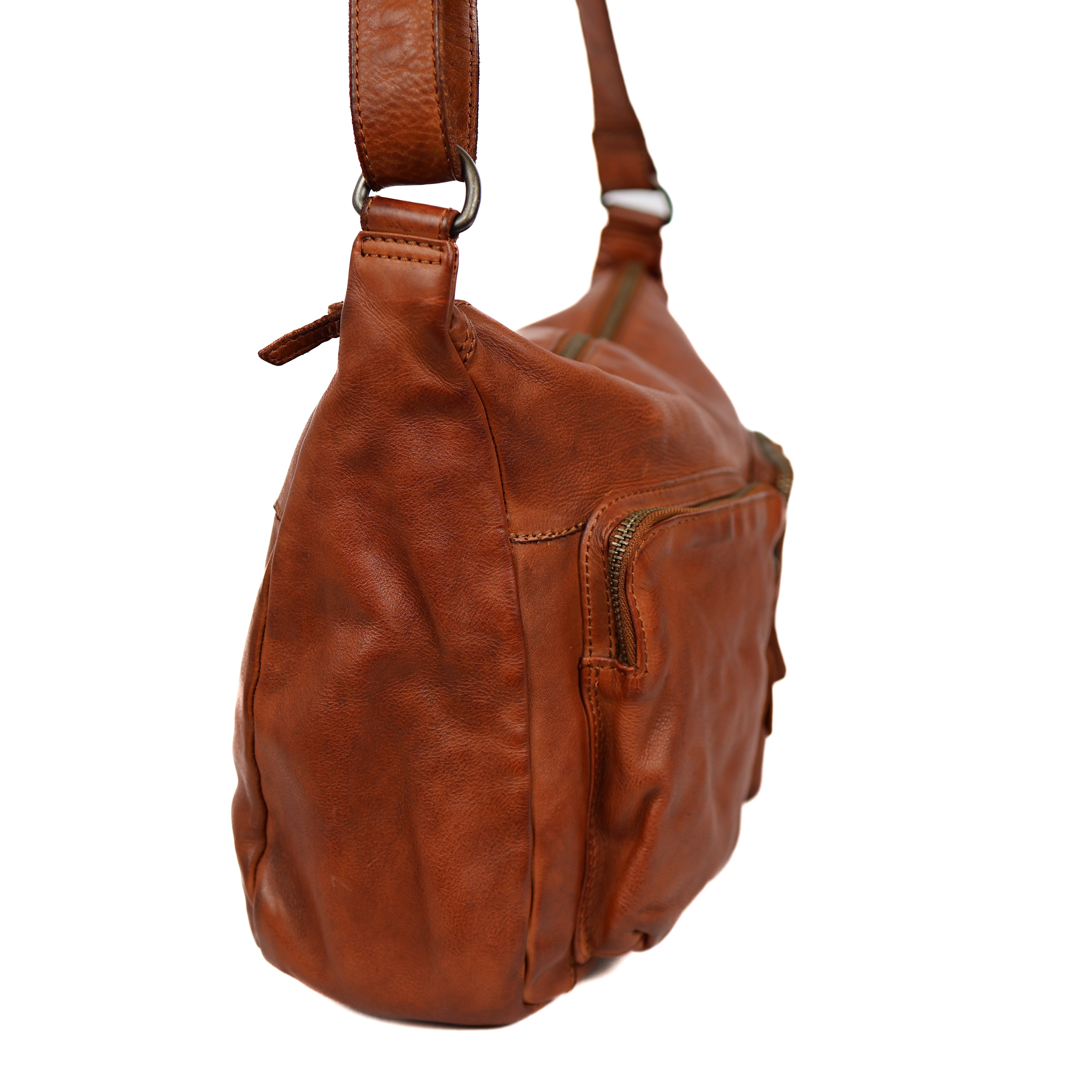 Schoudertas 'Fay' cognac