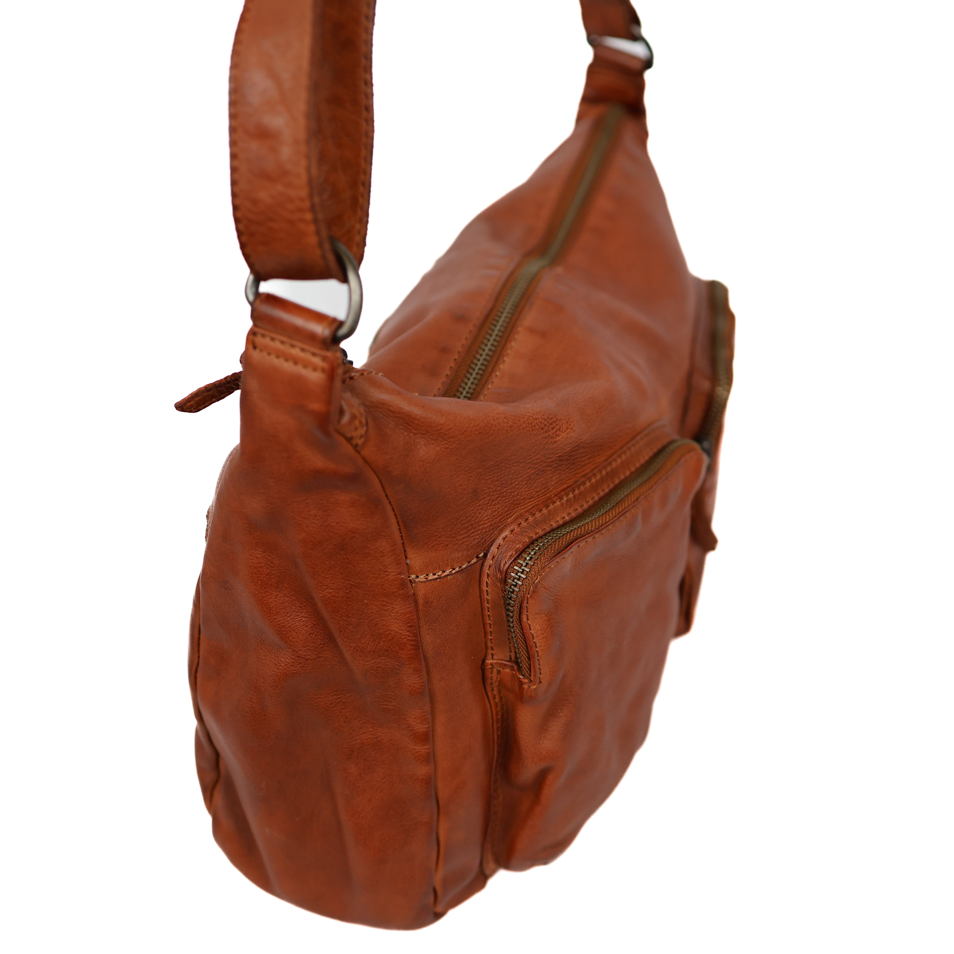 Schoudertas 'Fay' cognac