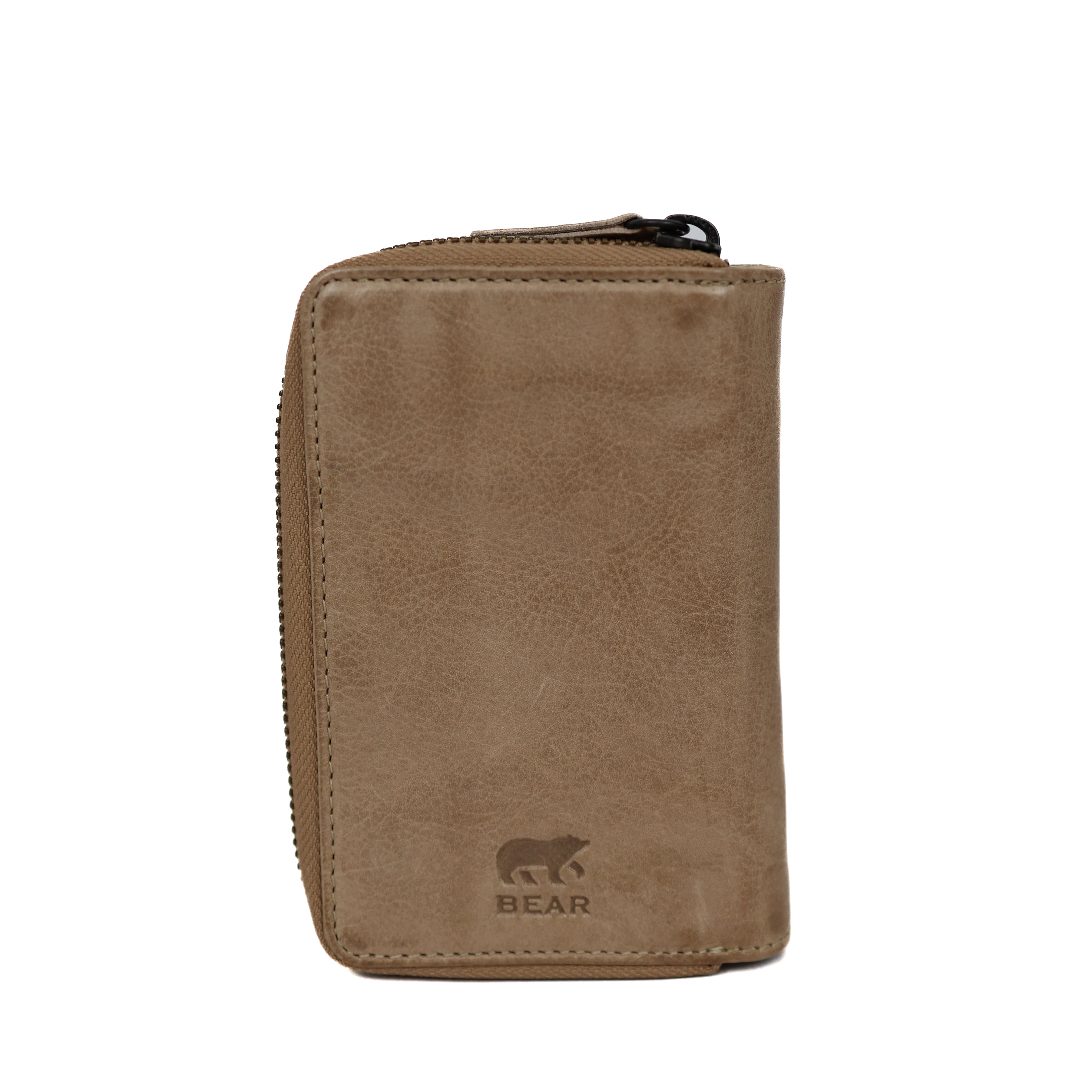 Zipper wallet 'Loet' cognac