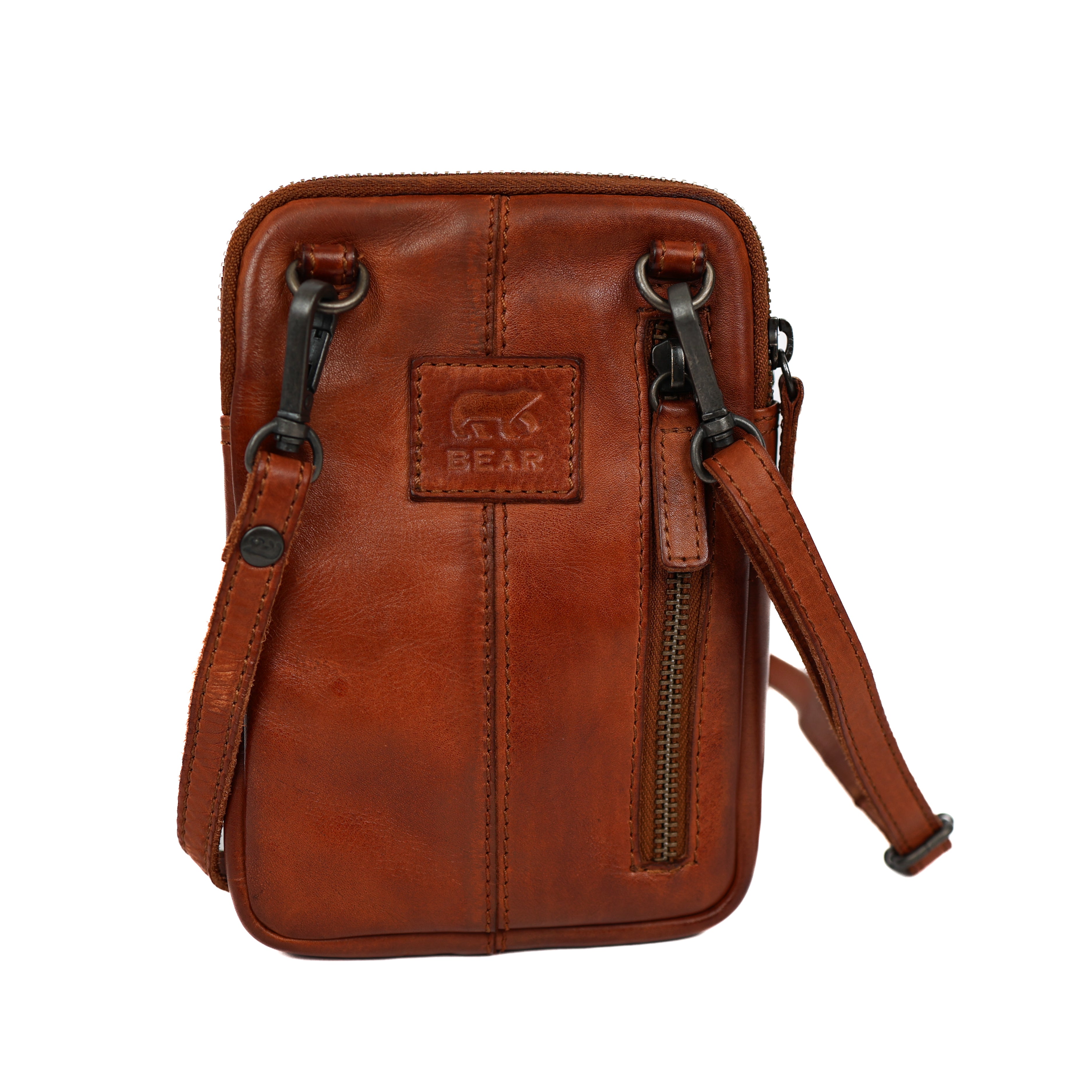 Telefoontasje 'Jack' cognac