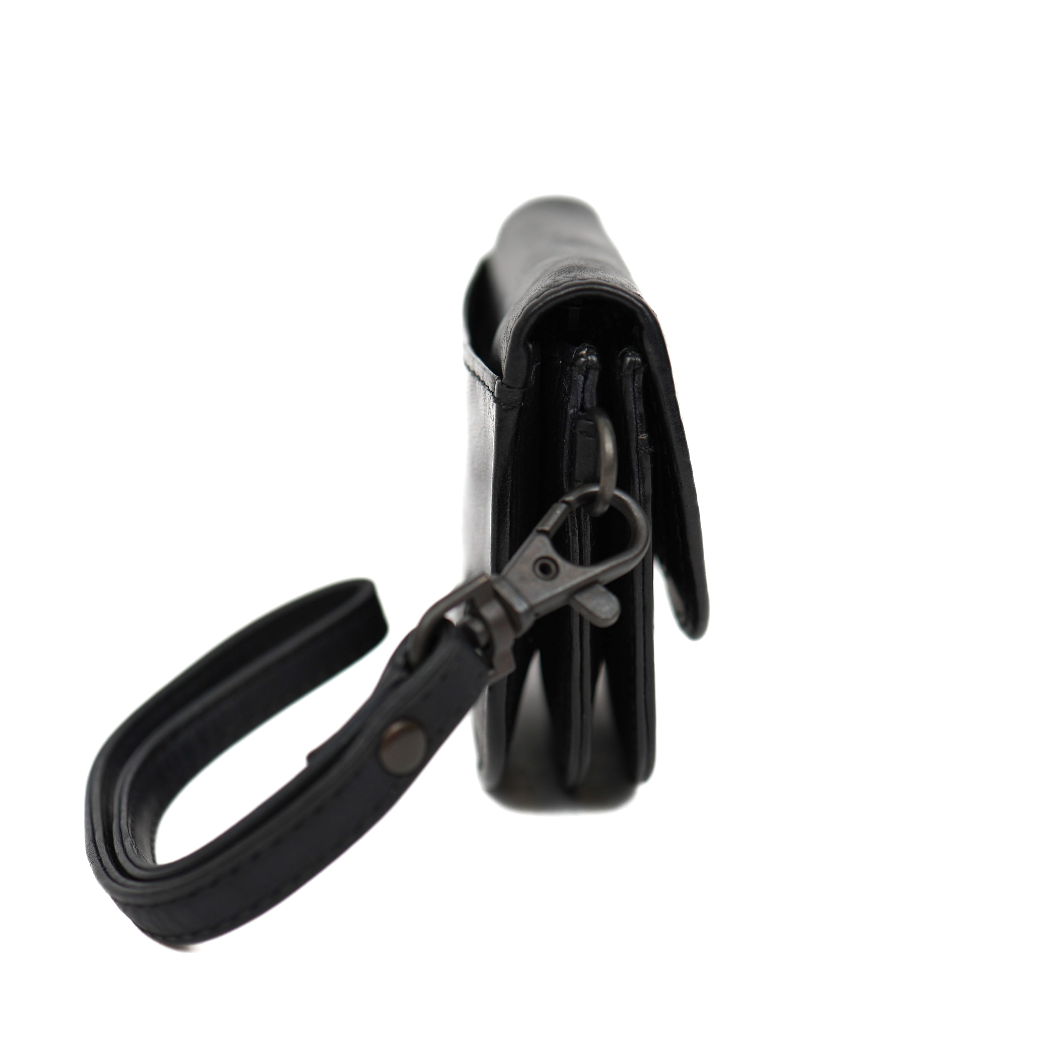 Portemonneetje met polsband 'Eva' zwart