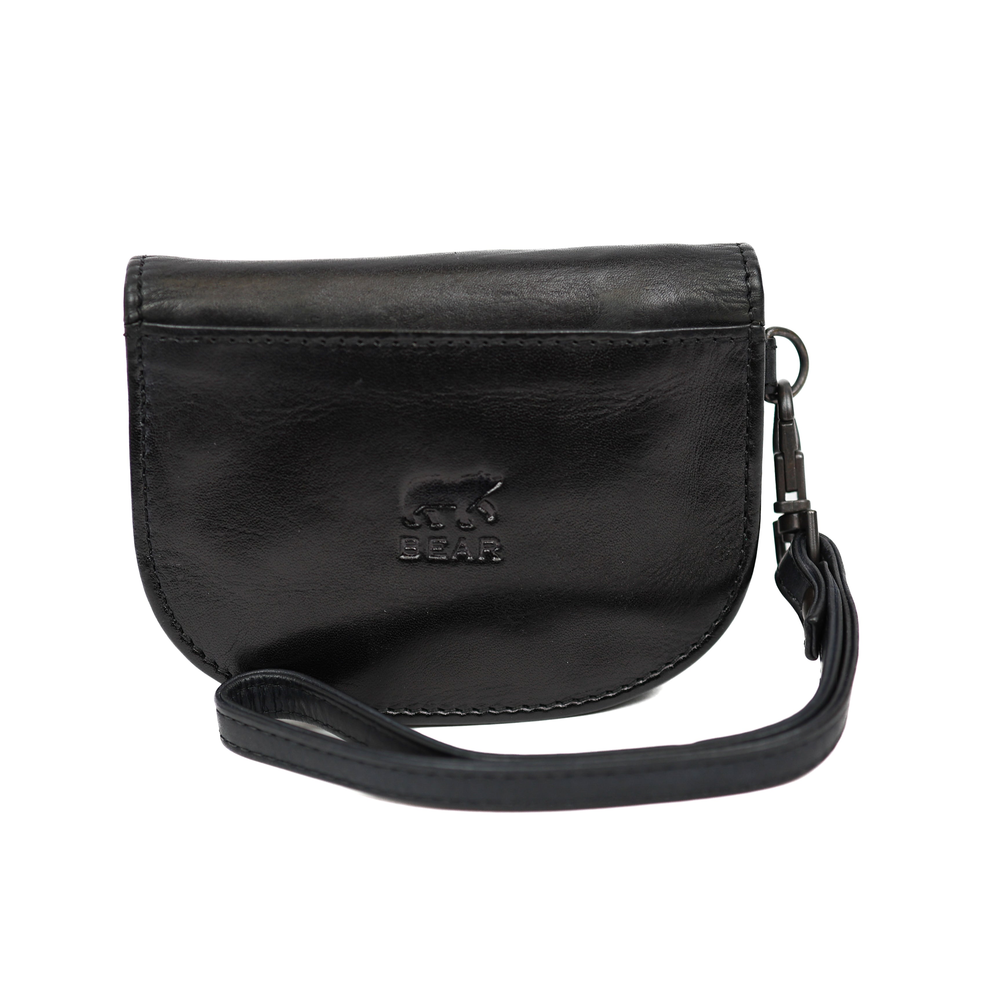 Portemonneetje met polsband 'Eva' zwart