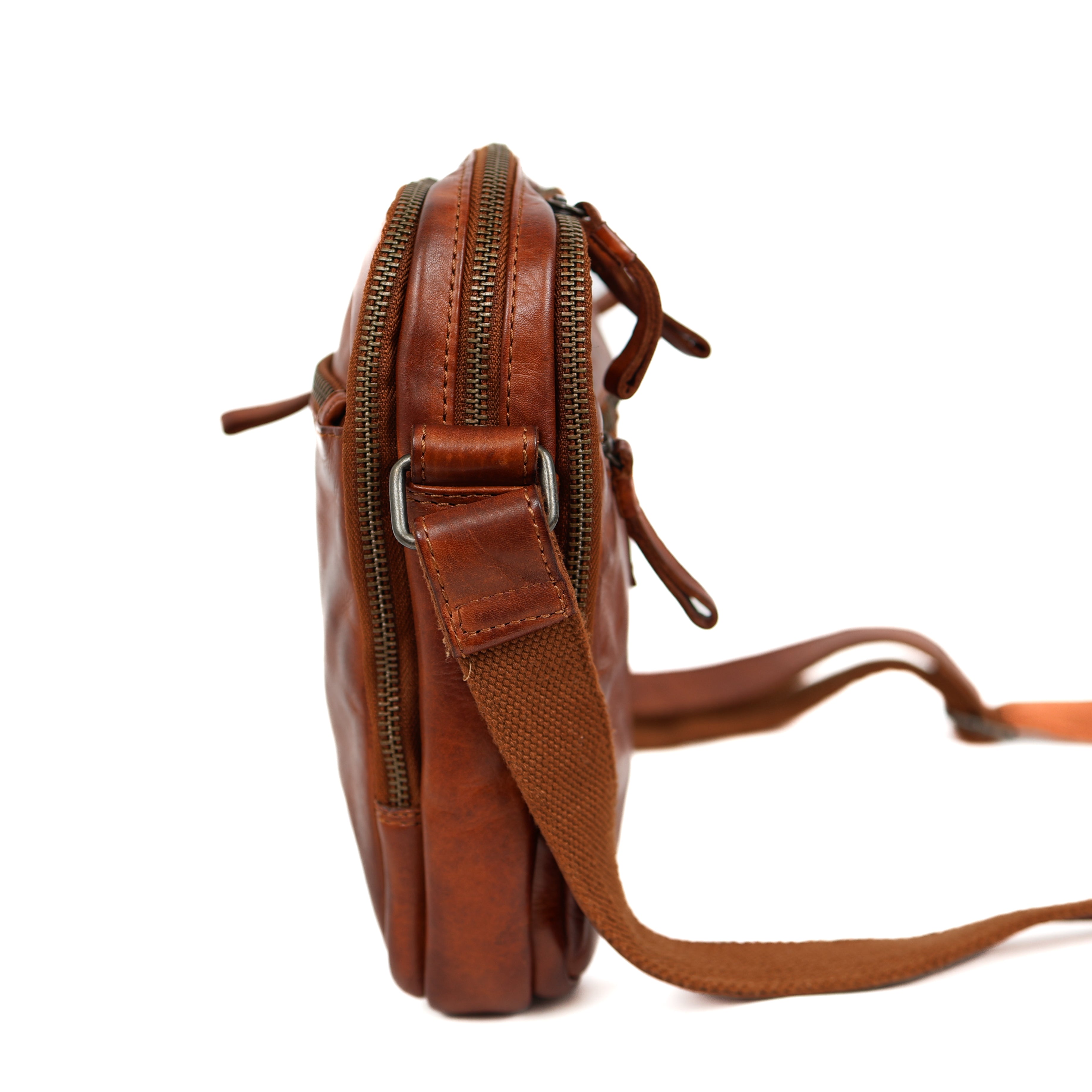 Crossbody/travel bag 'Renny' cognac